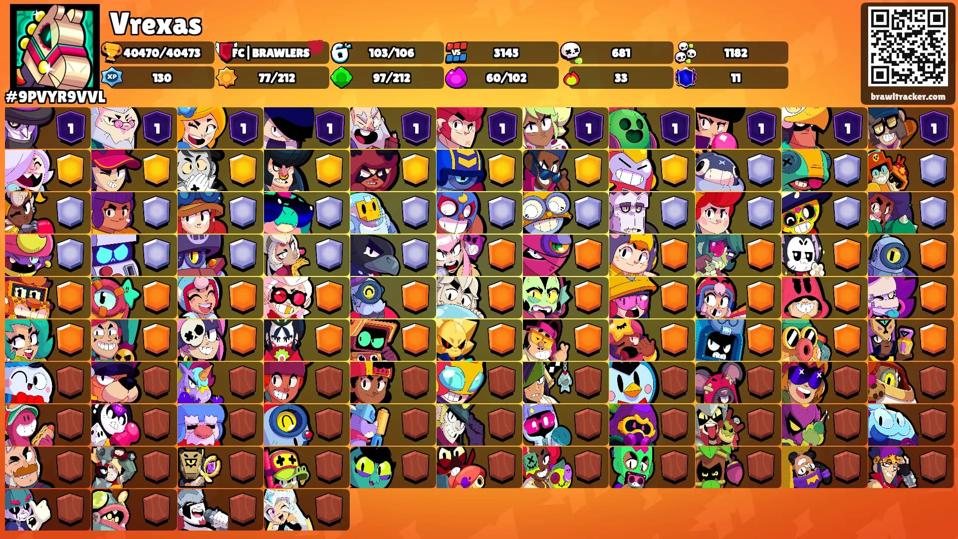 Vrexas's Ranks