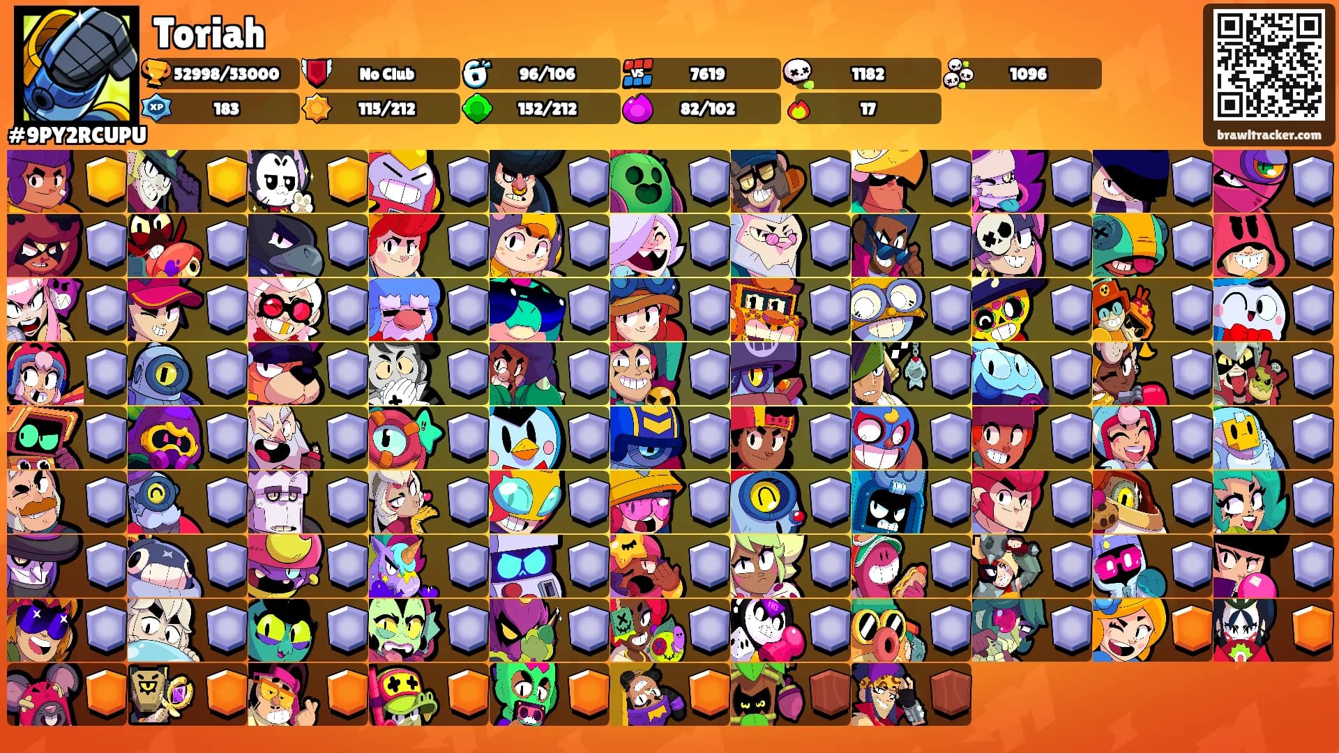 Toriah's Ranks