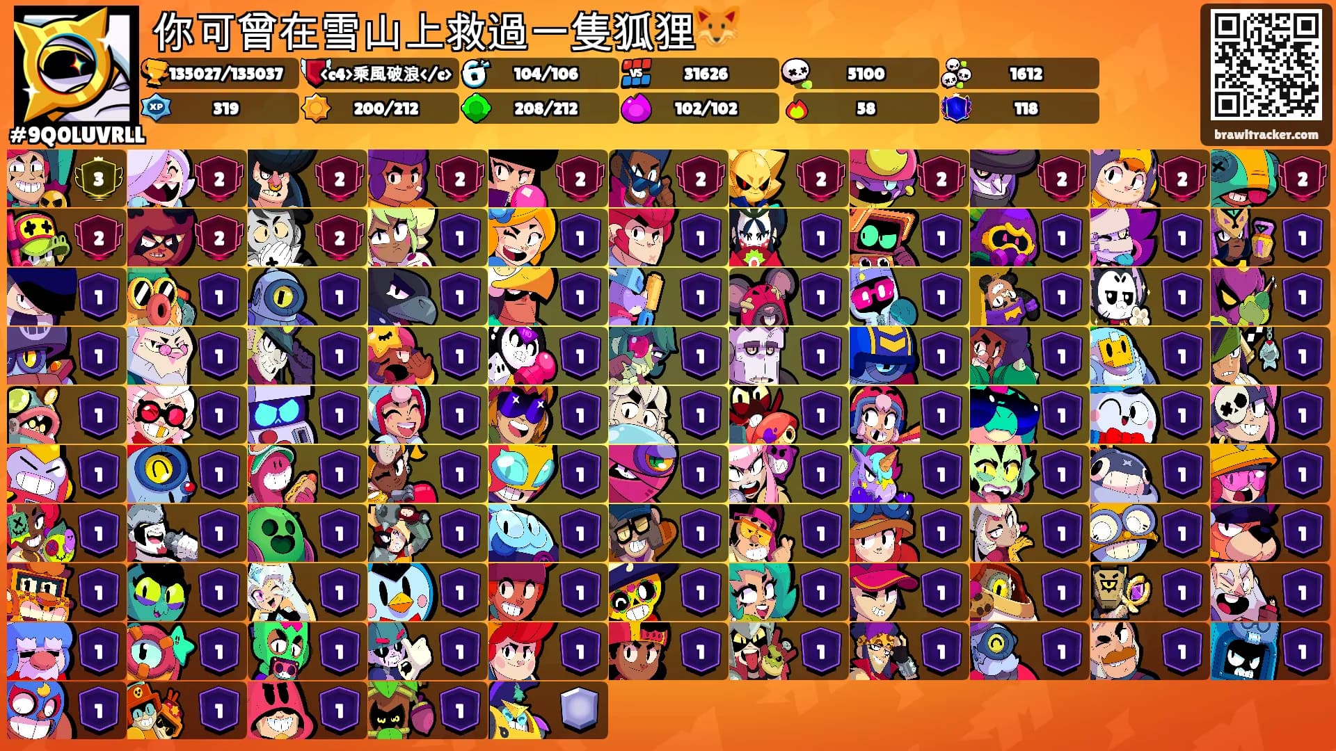 你可曾在雪山上救過一隻狐狸🦊's Ranks