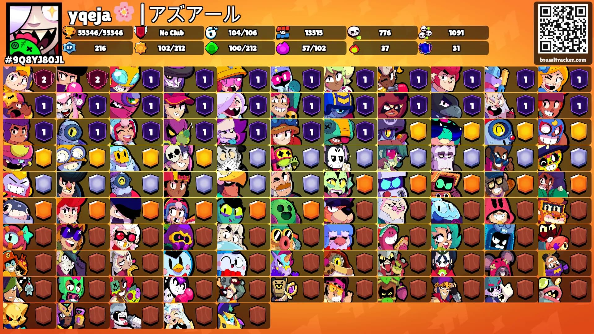 yqeja 🌸 |アズアール's Ranks