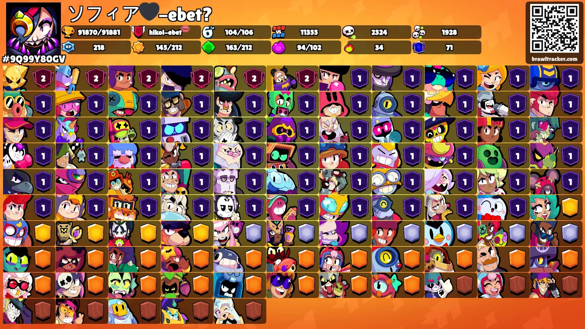 ソフィア🖤-ebet?'s Ranks