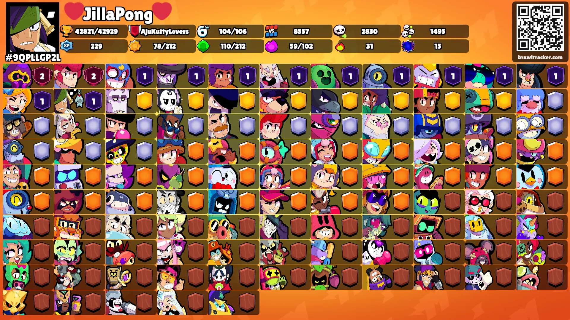 ❤️JillaPong❤️'s Ranks