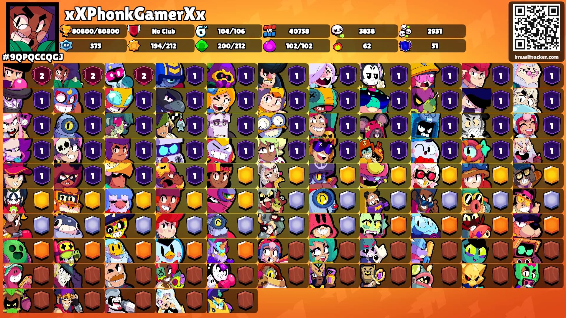 xXPhonkGamerXx's Ranks
