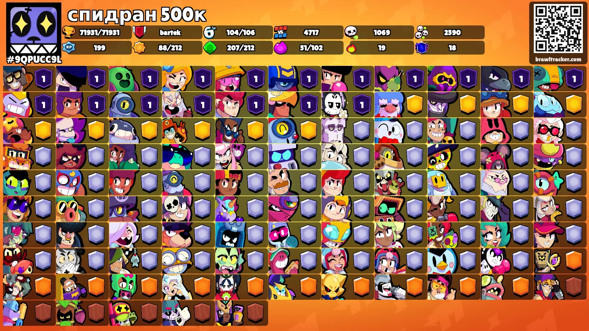 спидран 500к's Ranks