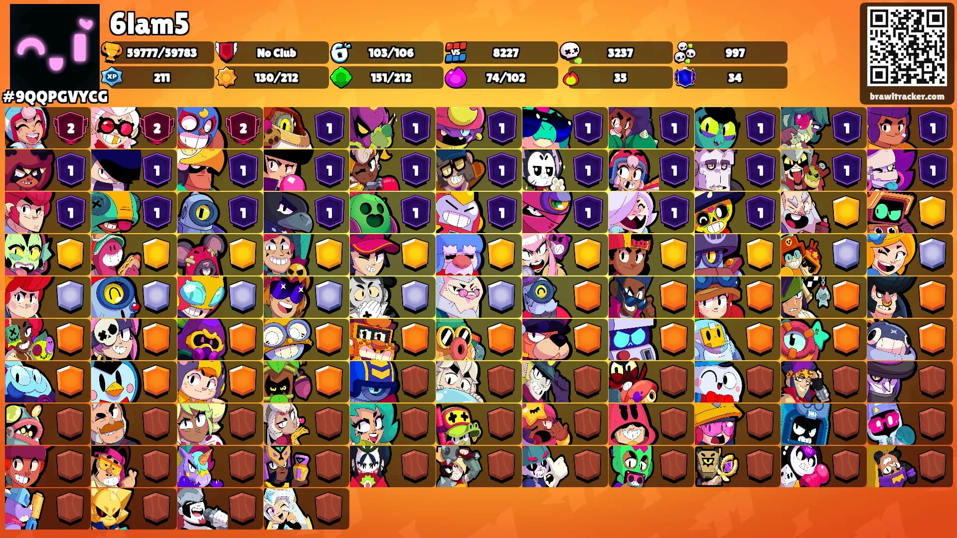 6lam5's Ranks