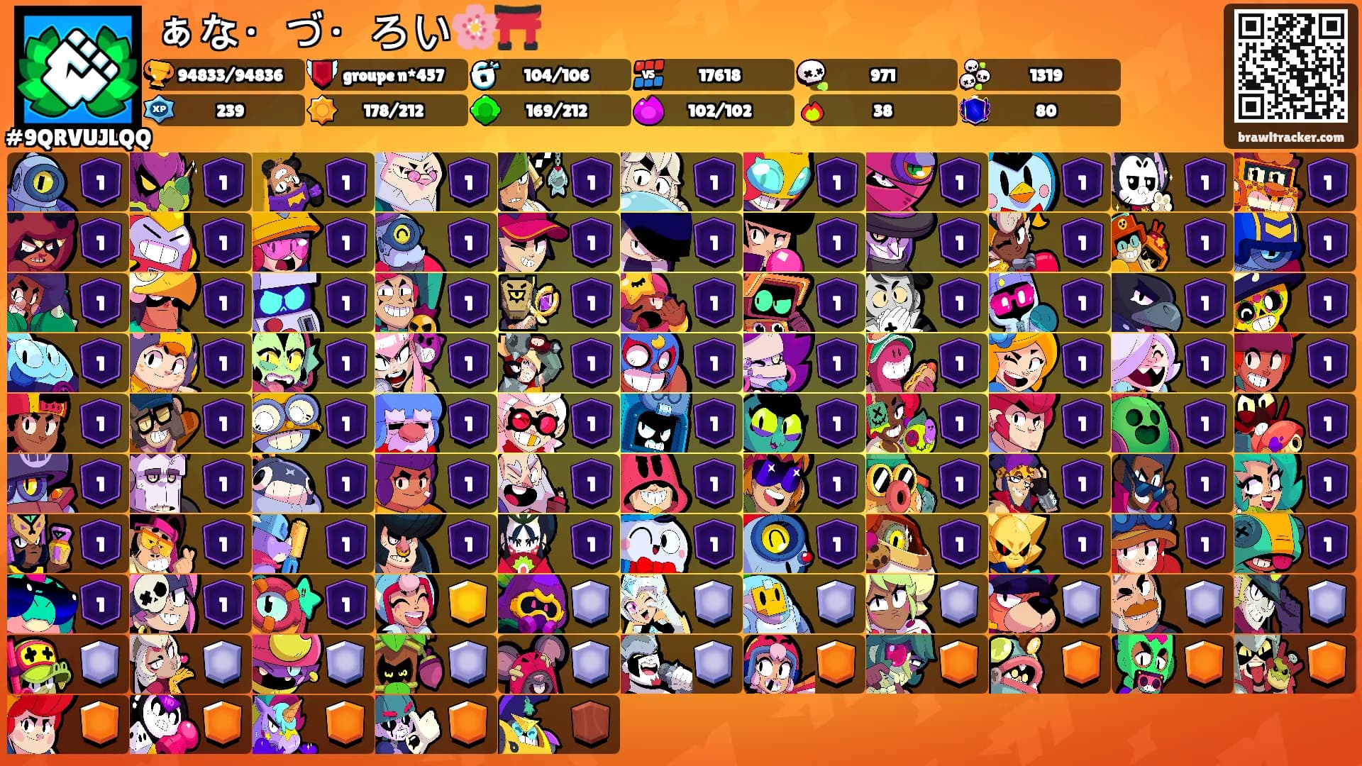 ぁな・づ・ろい🌸⛩️'s Ranks
