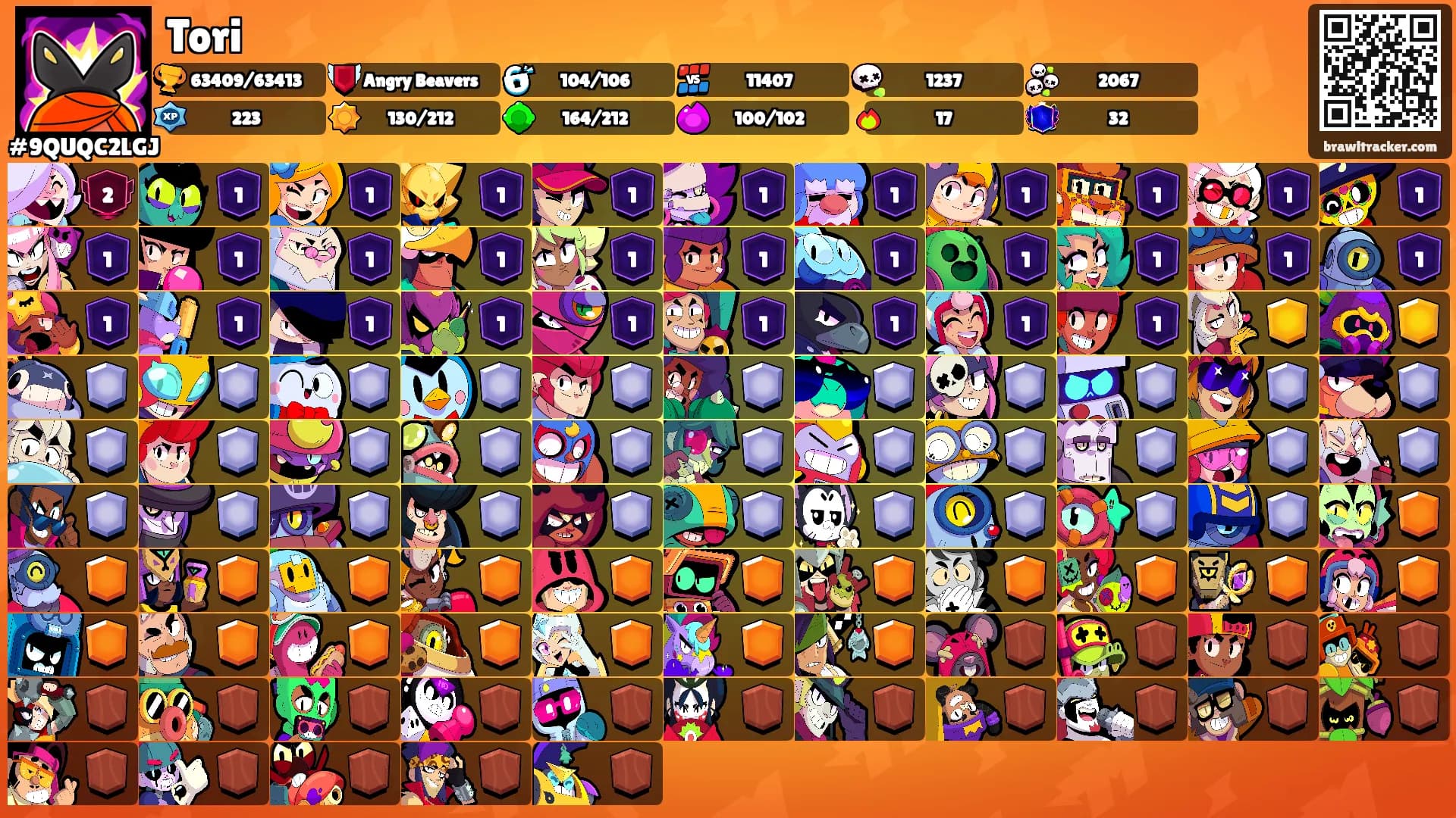 Tori's Ranks