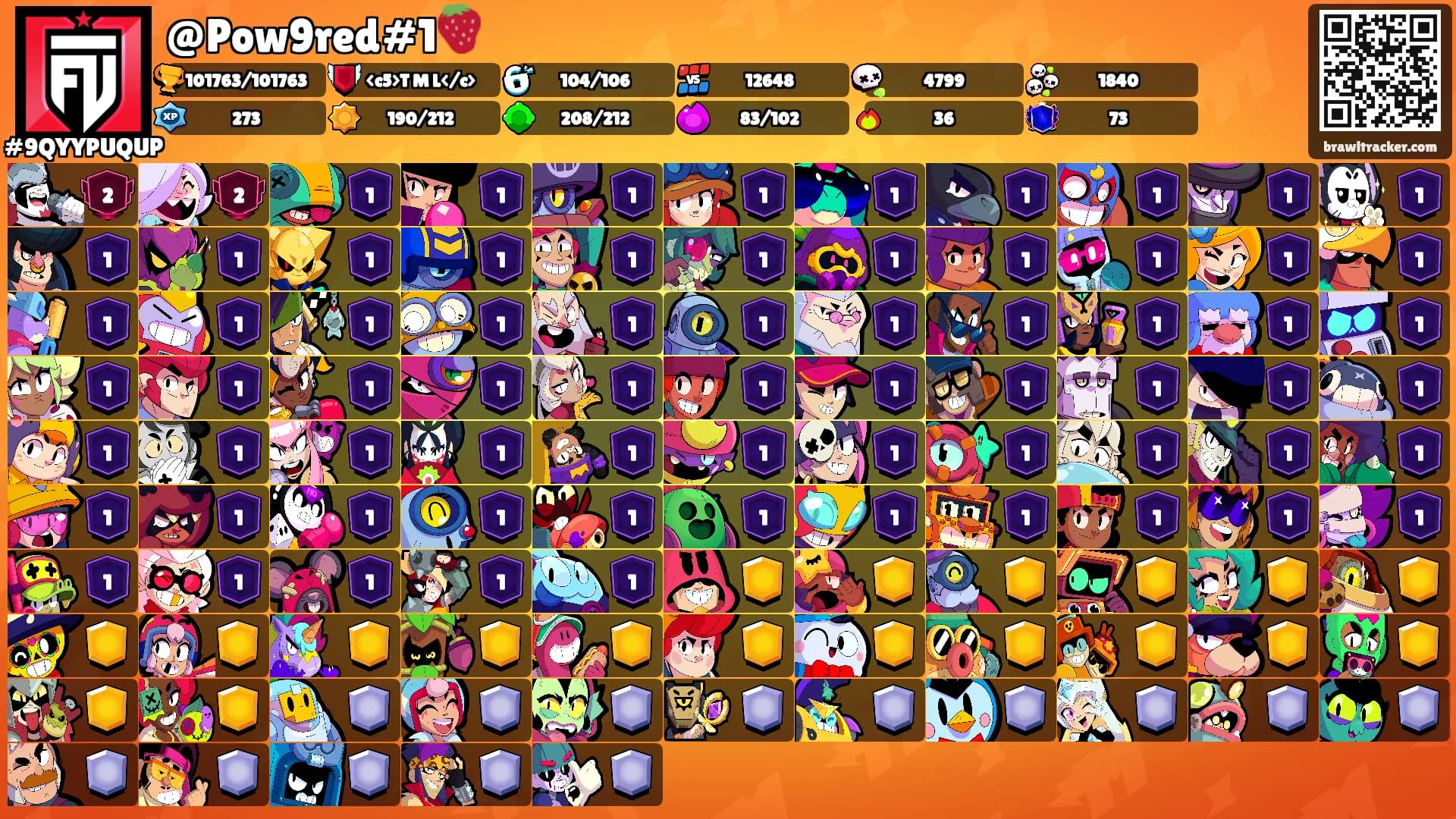 @Pow9red#1🍓's Ranks