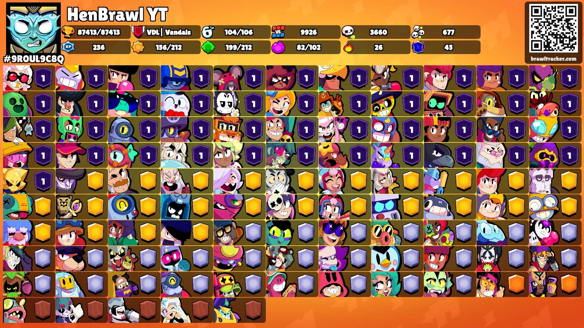 HenBrawl YT's Ranks