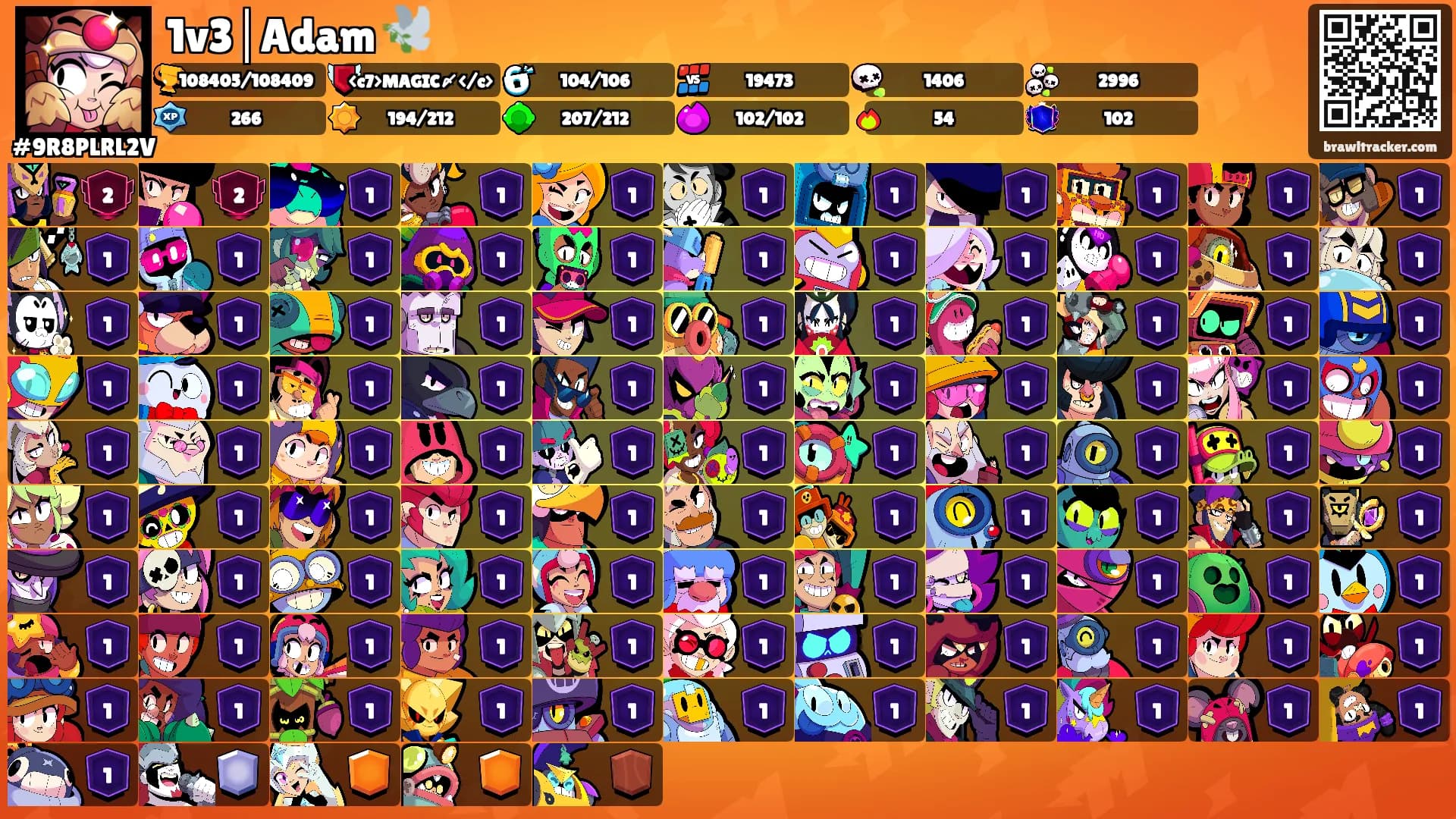 1v3│Adam 🕊️'s Ranks