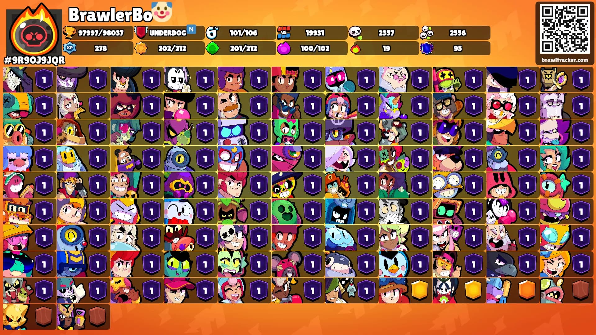 BrawlerBo🤡's Ranks