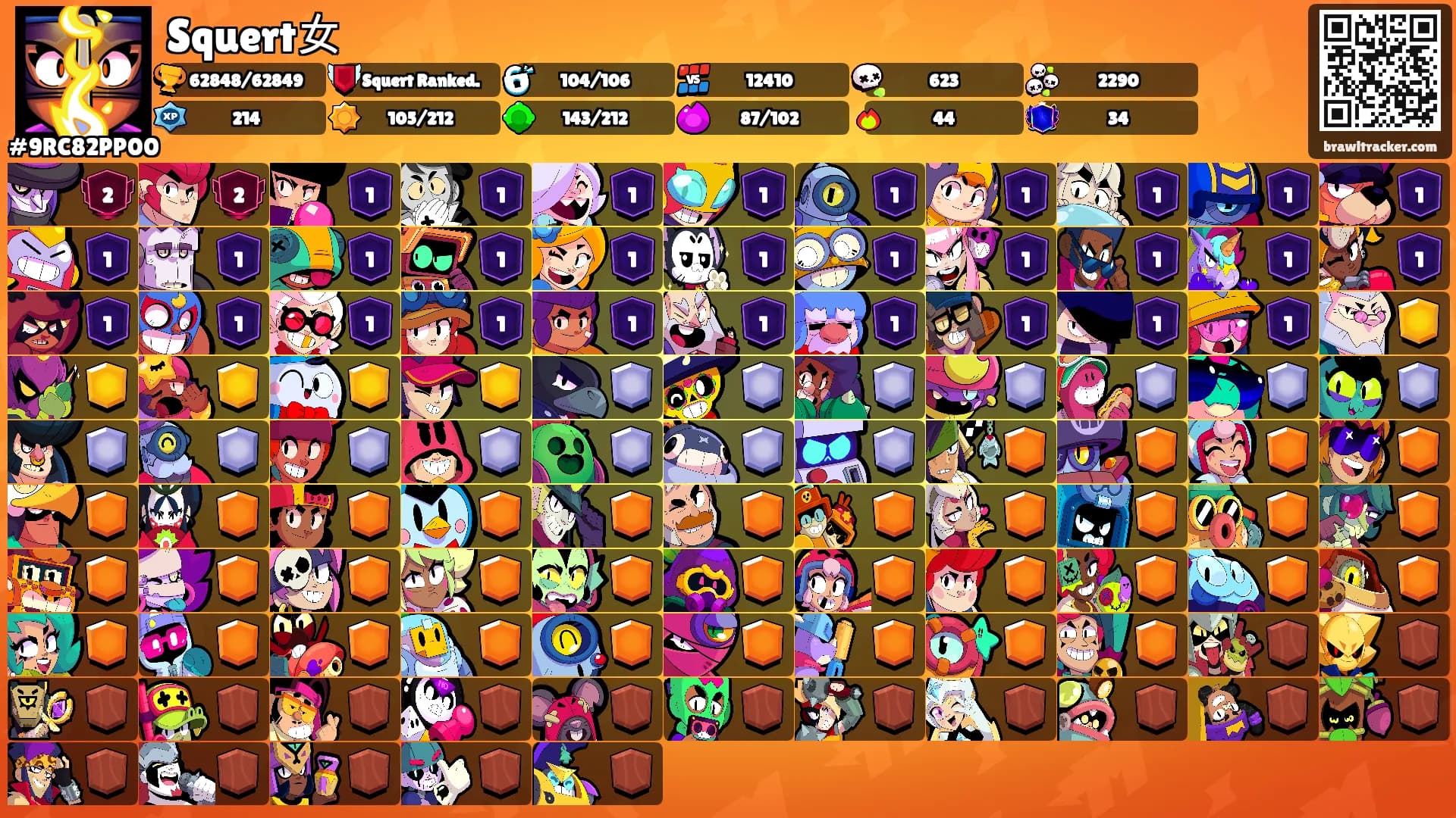 Squert女's Ranks