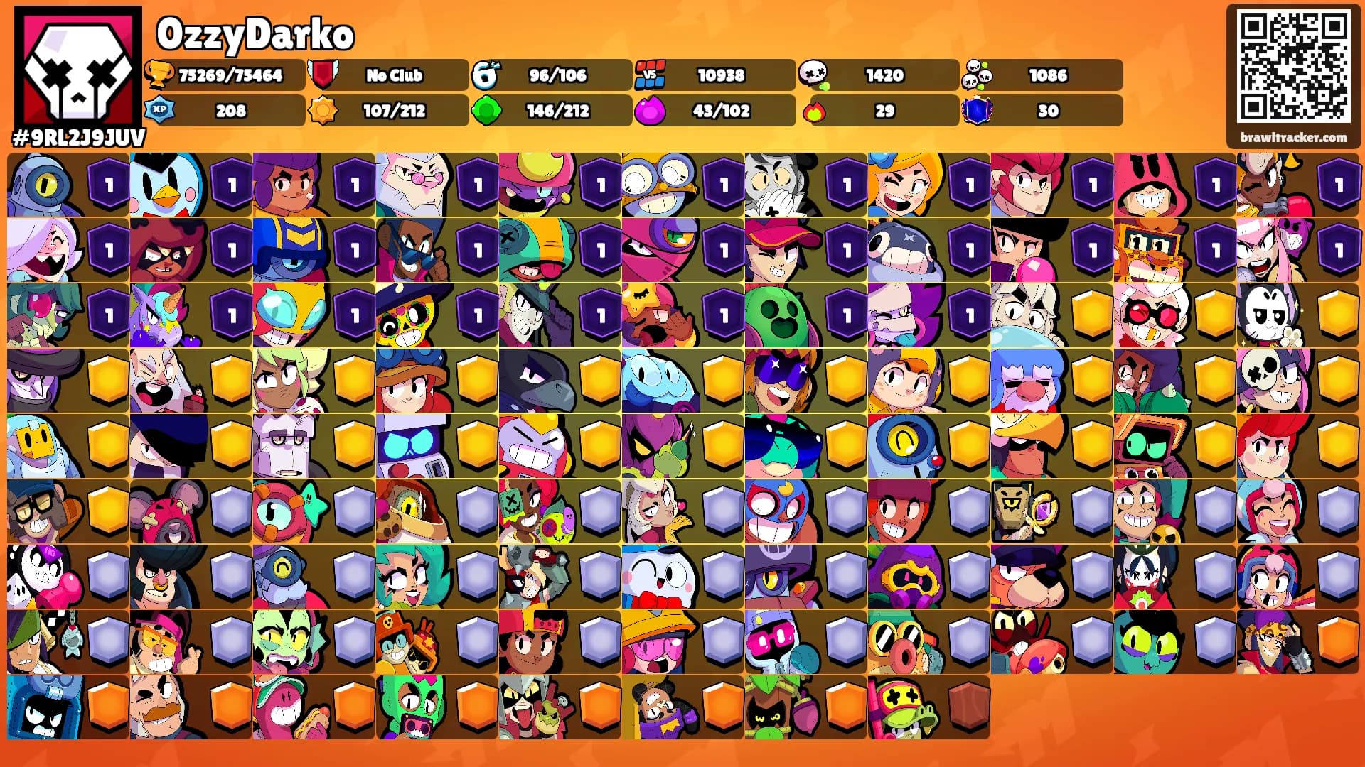 0zzyDarko's Ranks