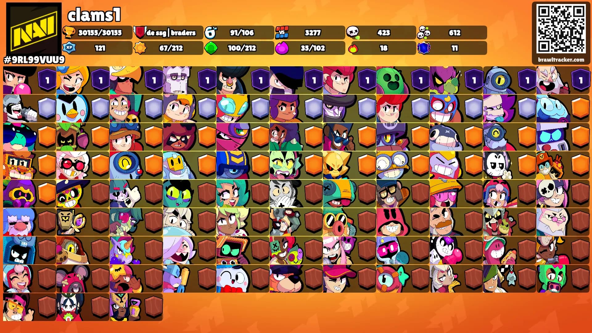clams1's Ranks