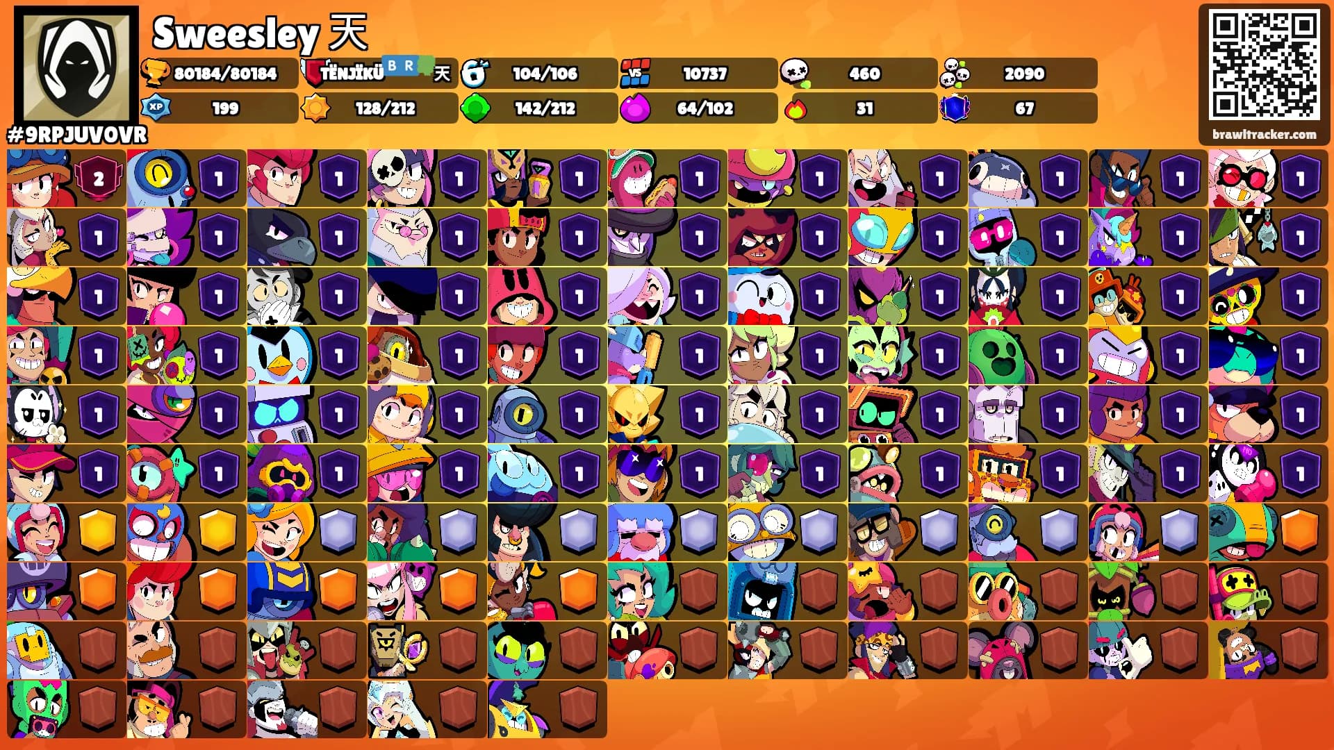Sweesley 天's Ranks