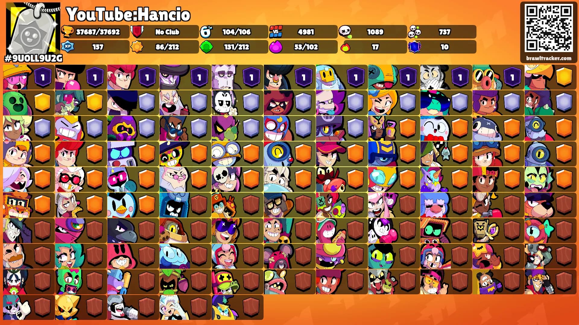 YouTube:Hancio's Ranks