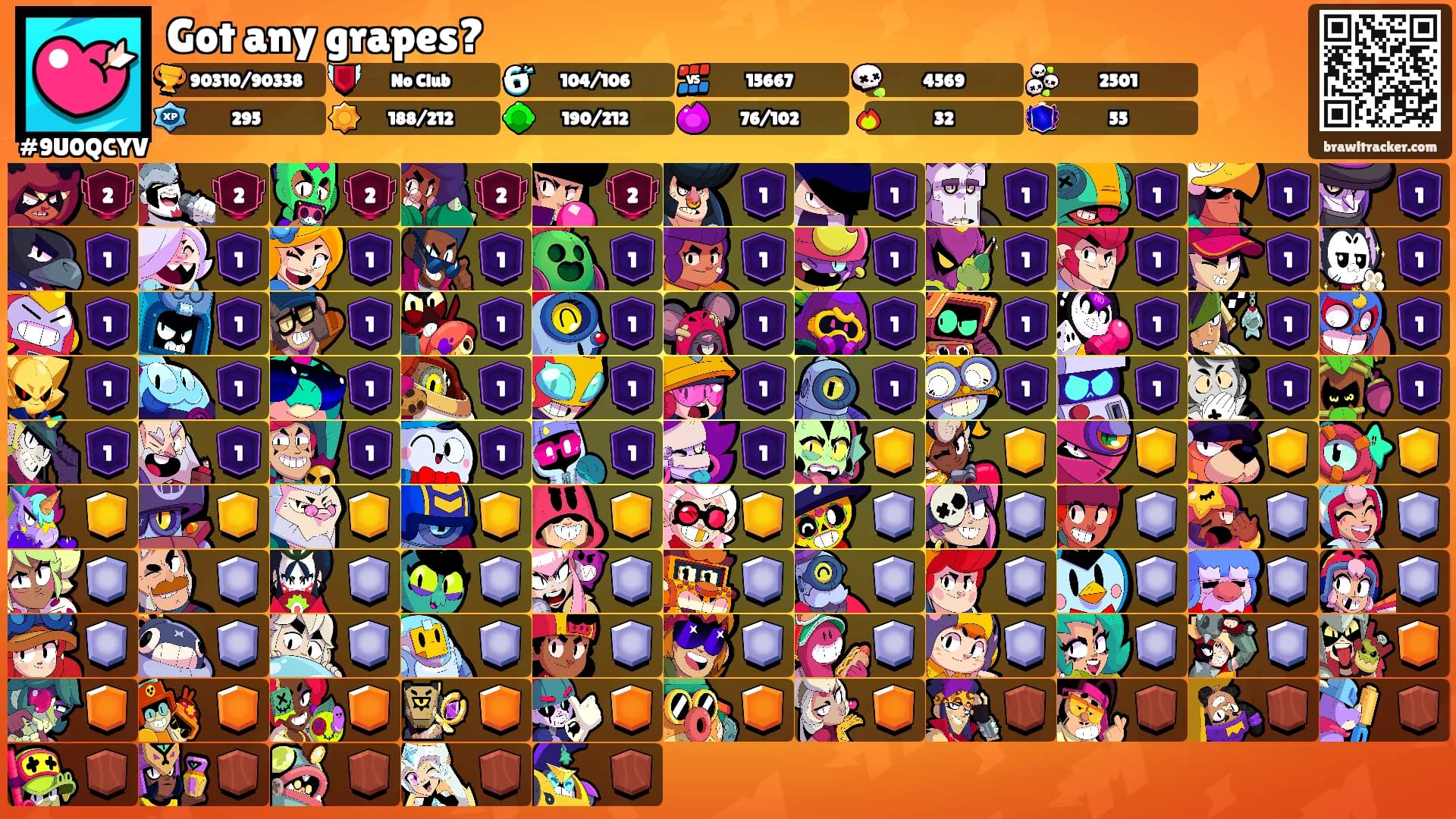 Got any grapes?'s Ranks