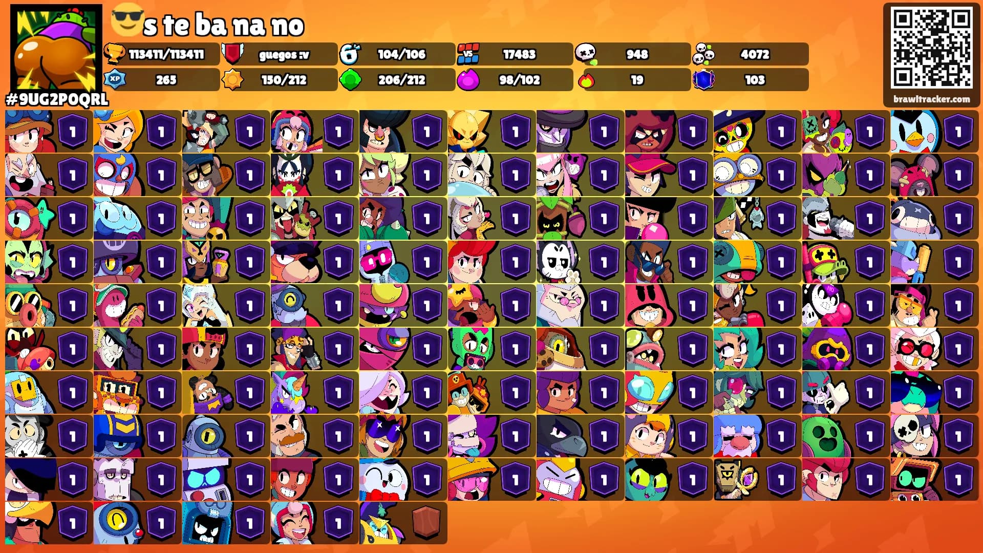 😎s te ba na no's Ranks