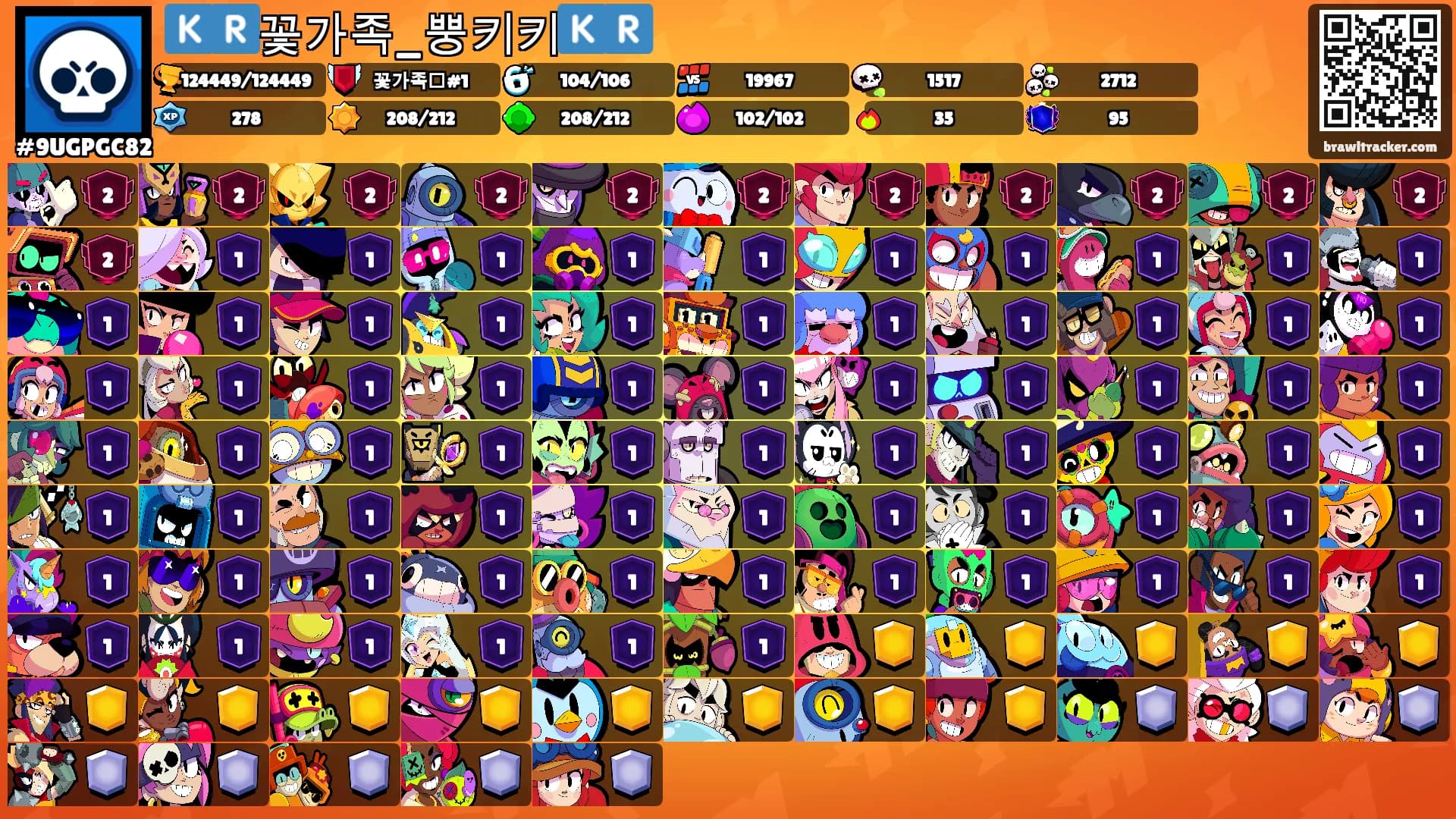 🇰🇷꽃가족_뿡키키🇰🇷's Ranks