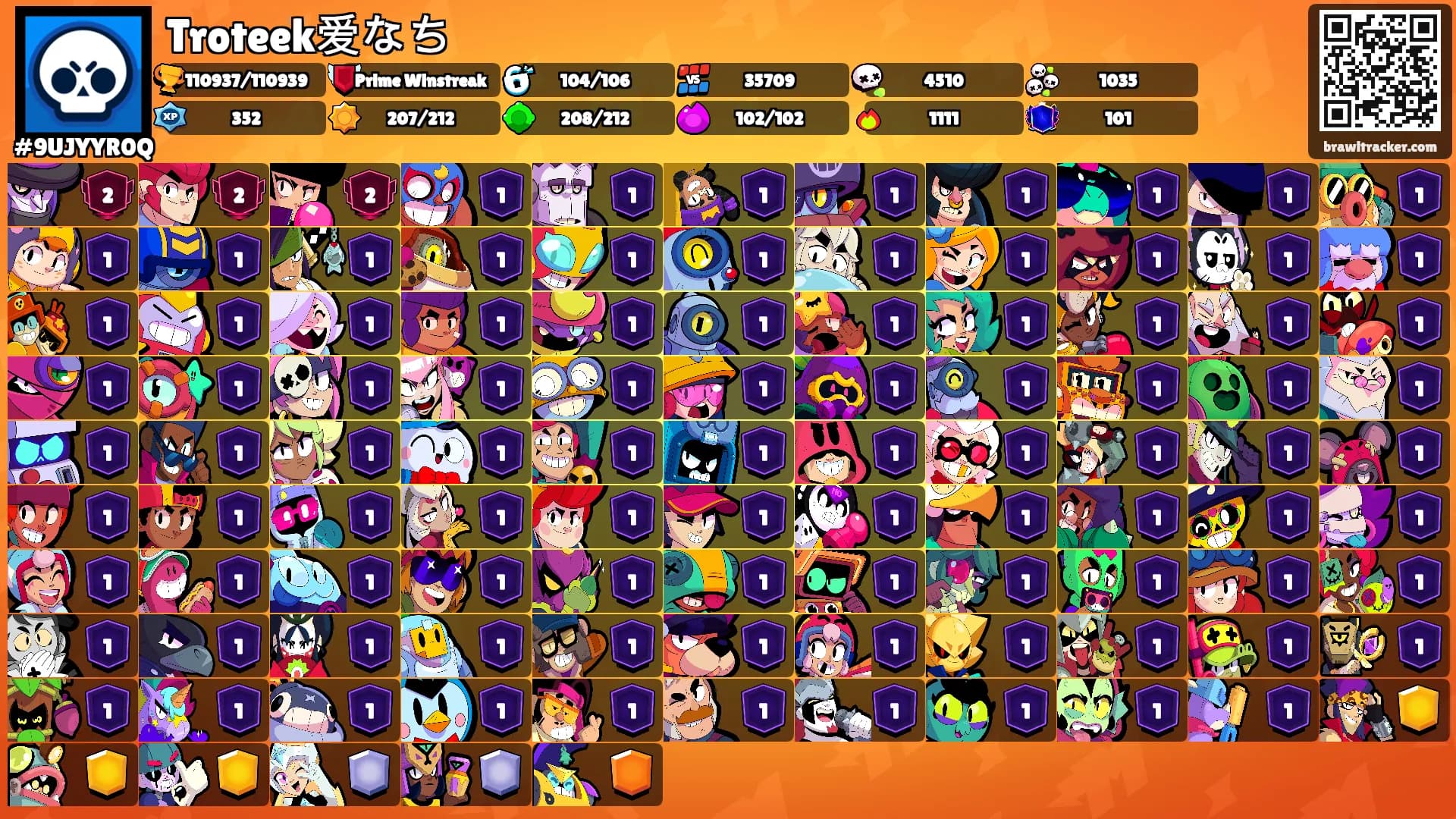 Troteek爱なち's Ranks