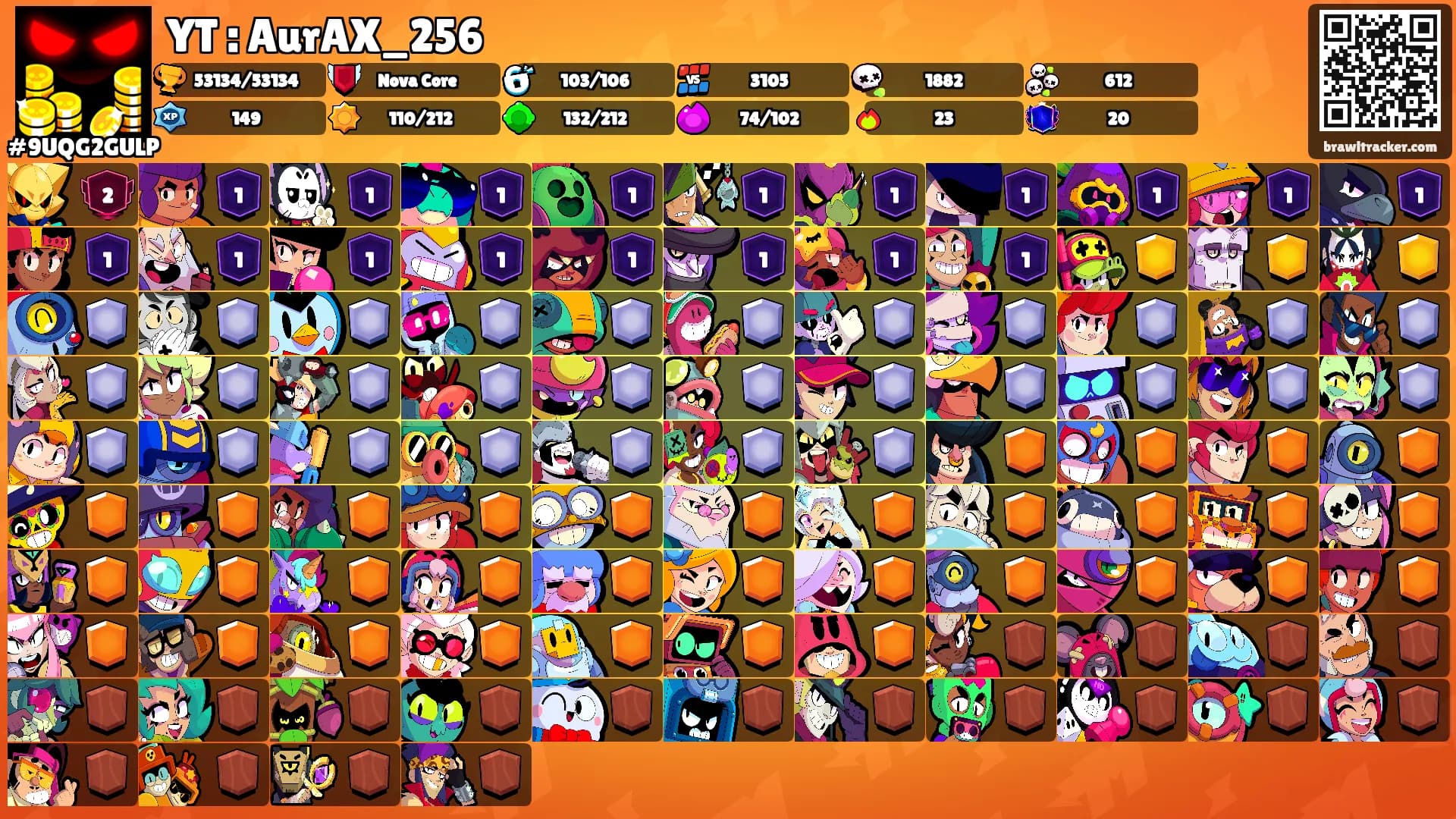 YT : AurAX_256's Ranks