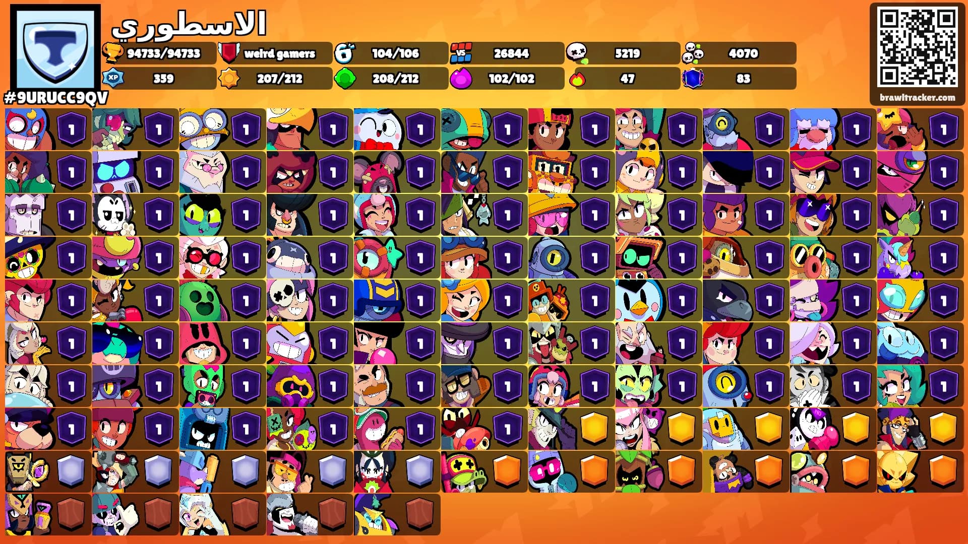 الاسطوري's Ranks