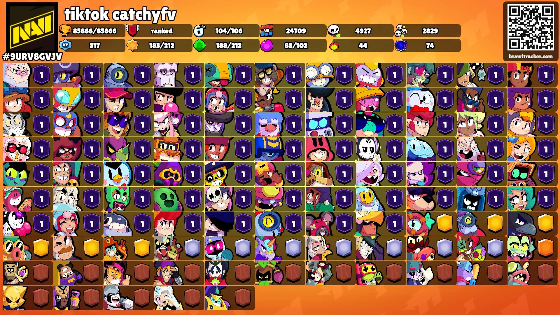 tiktok catchyfv's Ranks
