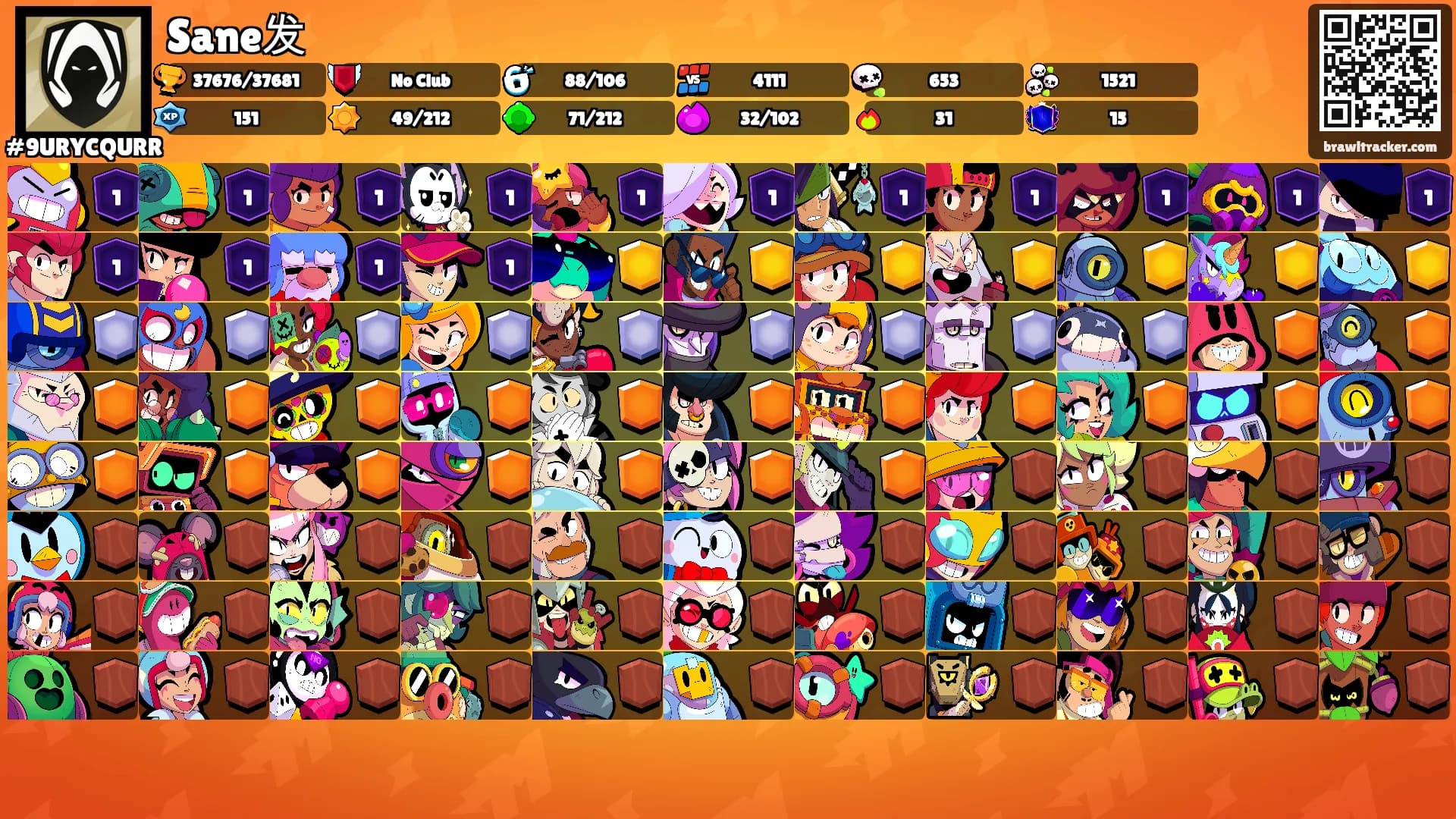 Sane发's Ranks