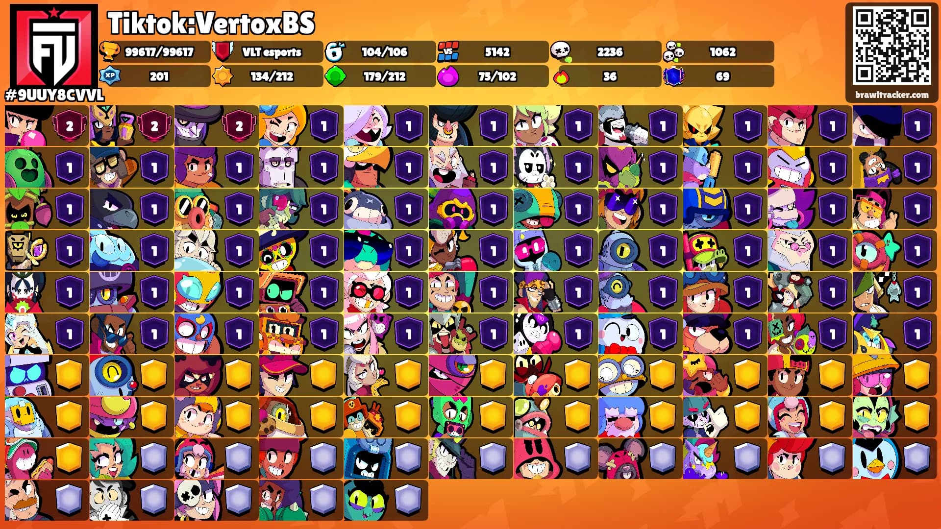 Tiktok:VertoxBS's Ranks