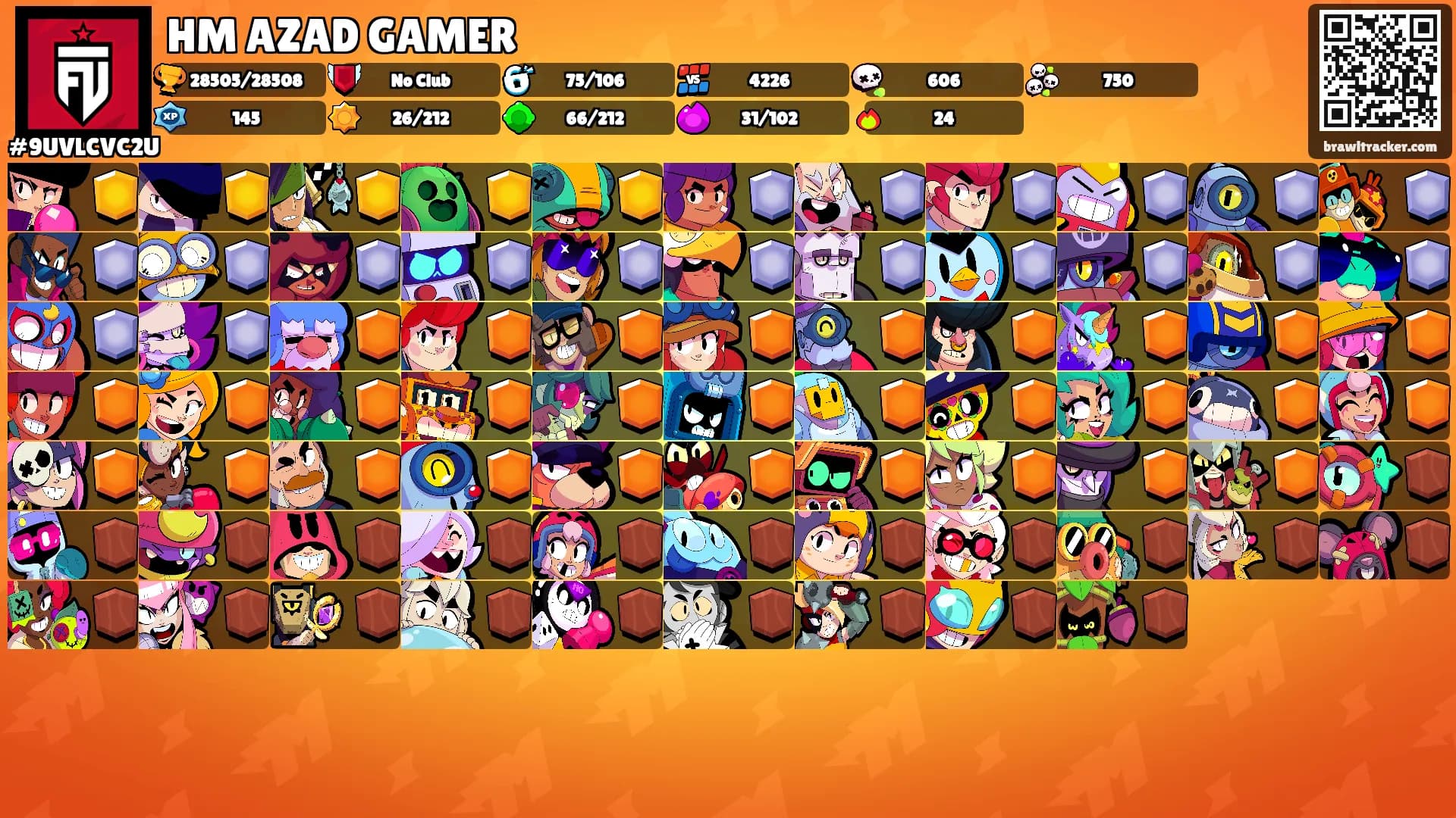 HM AZAD GAMER's Ranks