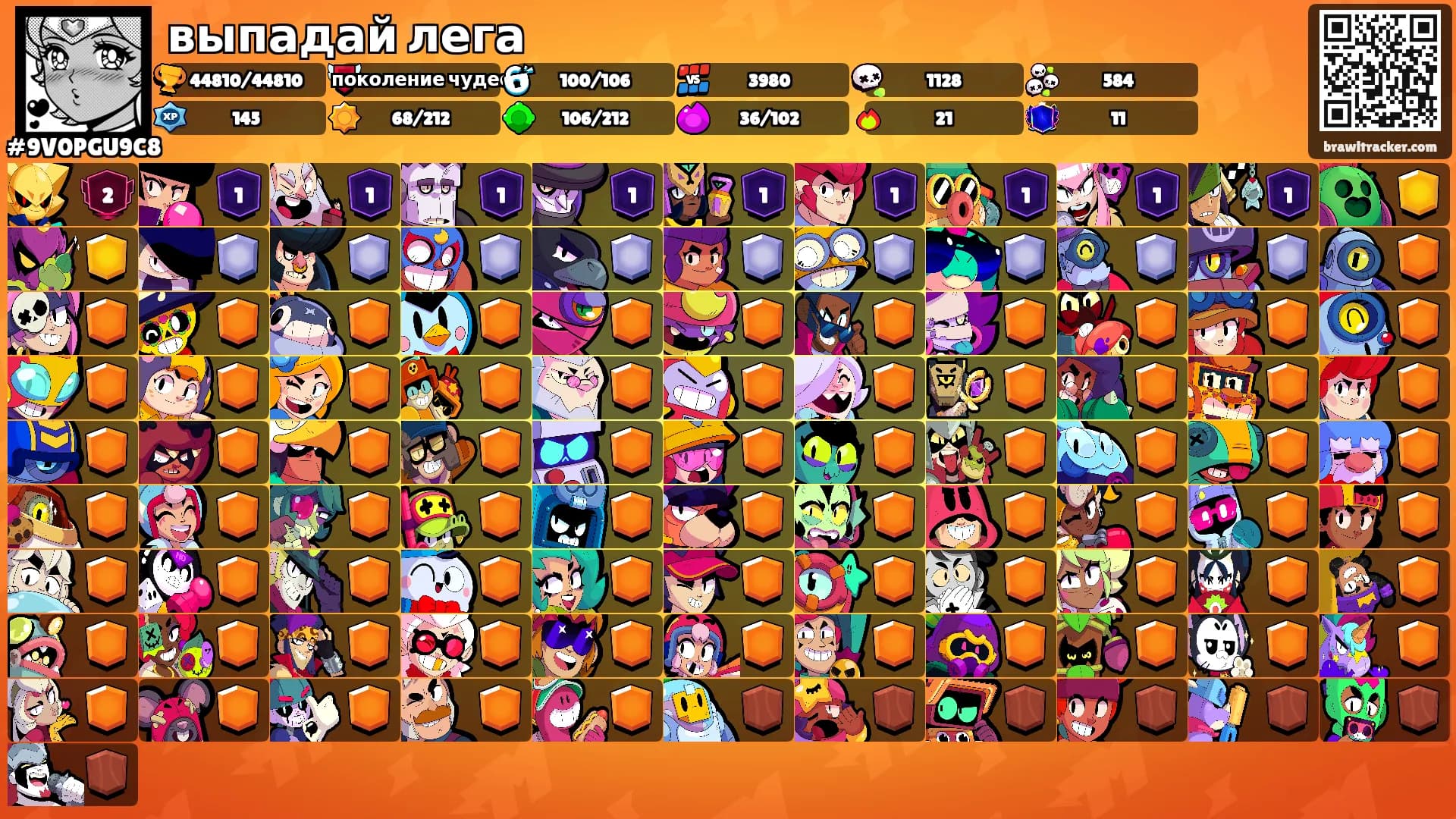 выпадай лега's Ranks