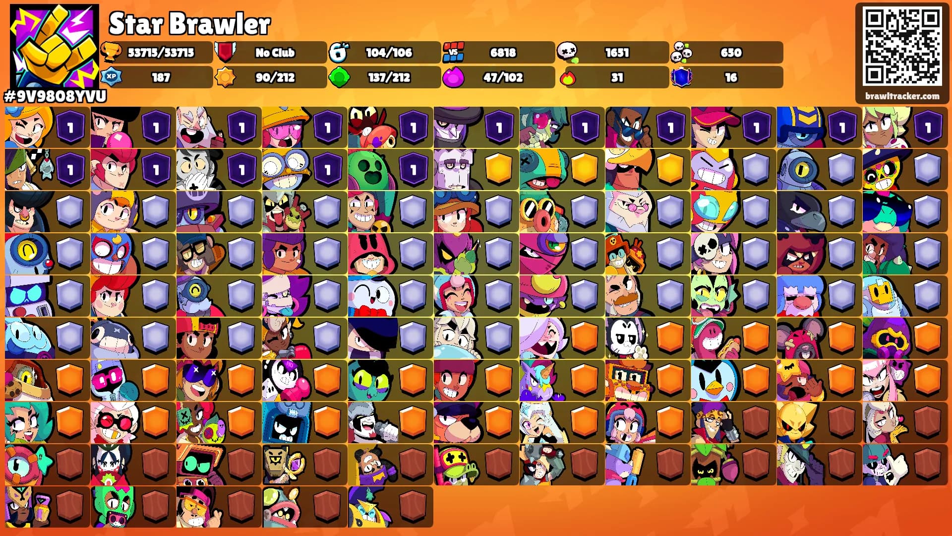 Star Brawler's Ranks