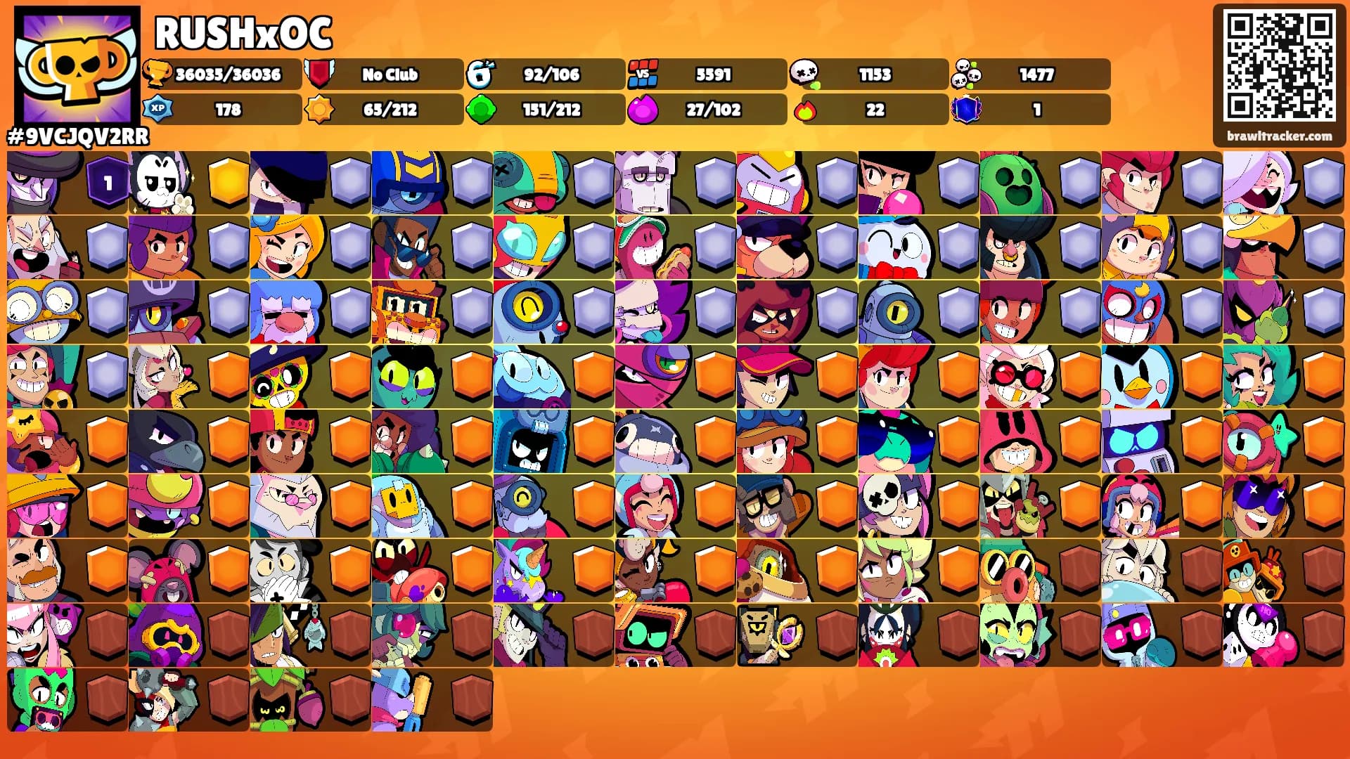 RUSHxOC's Ranks