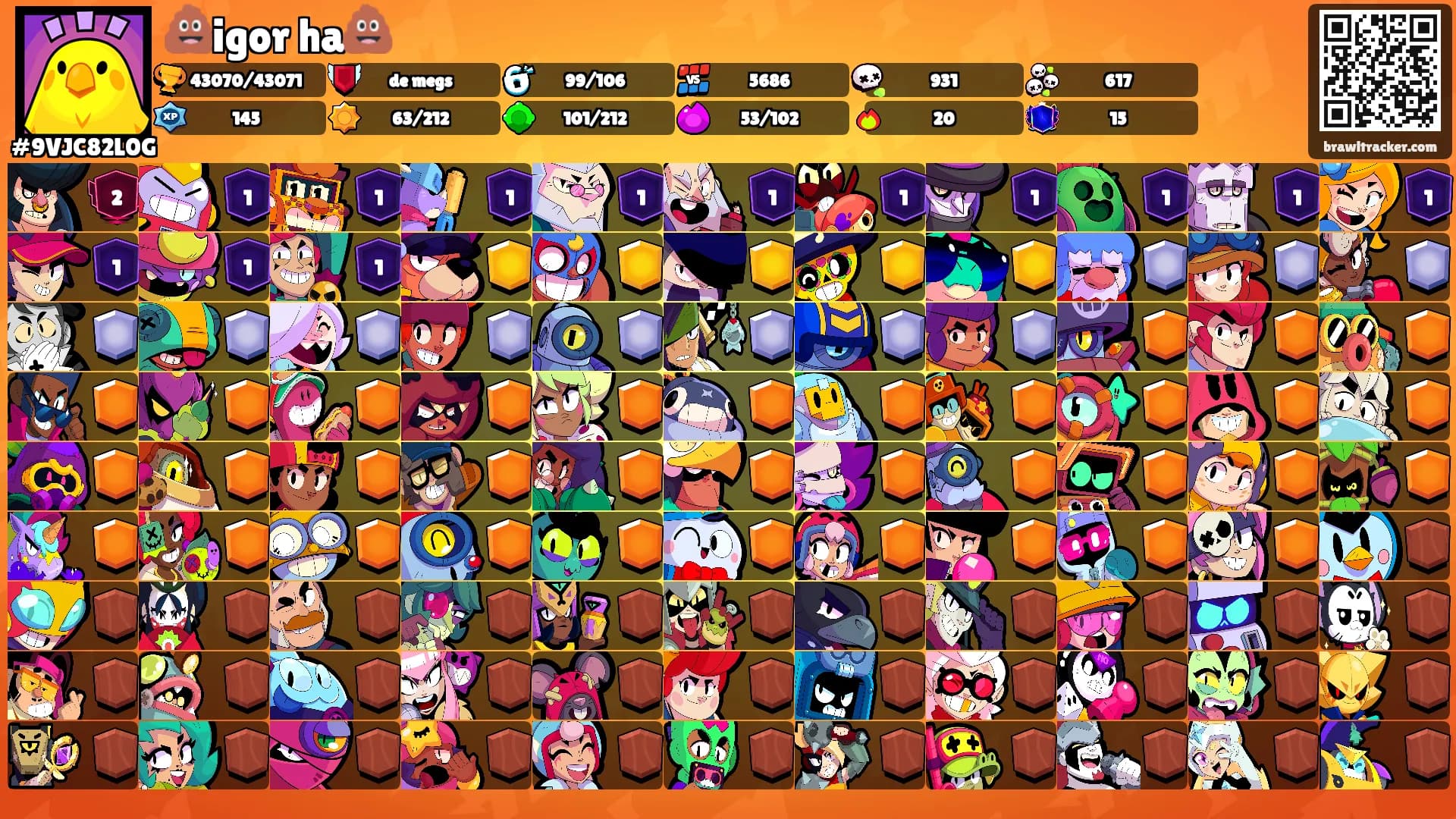💩igor ha💩's Ranks