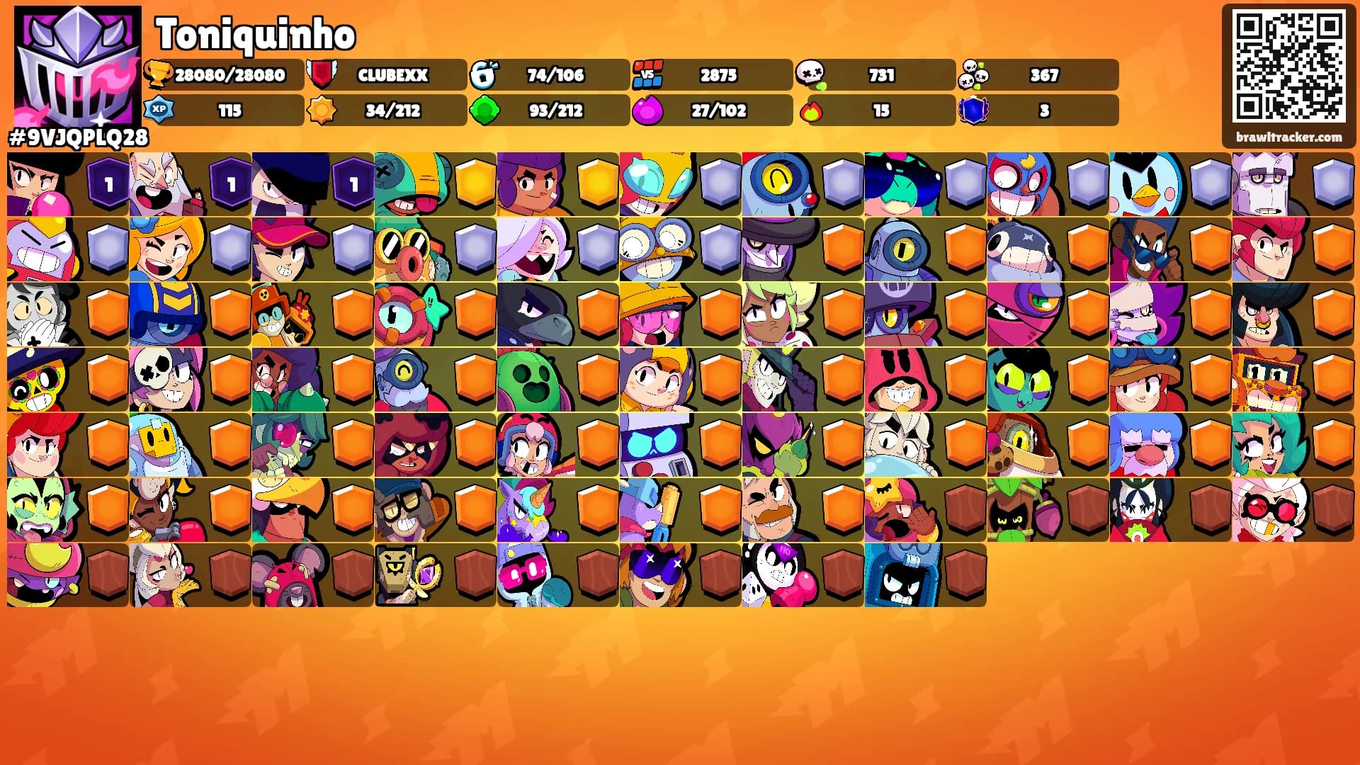 Toniquinho's Ranks