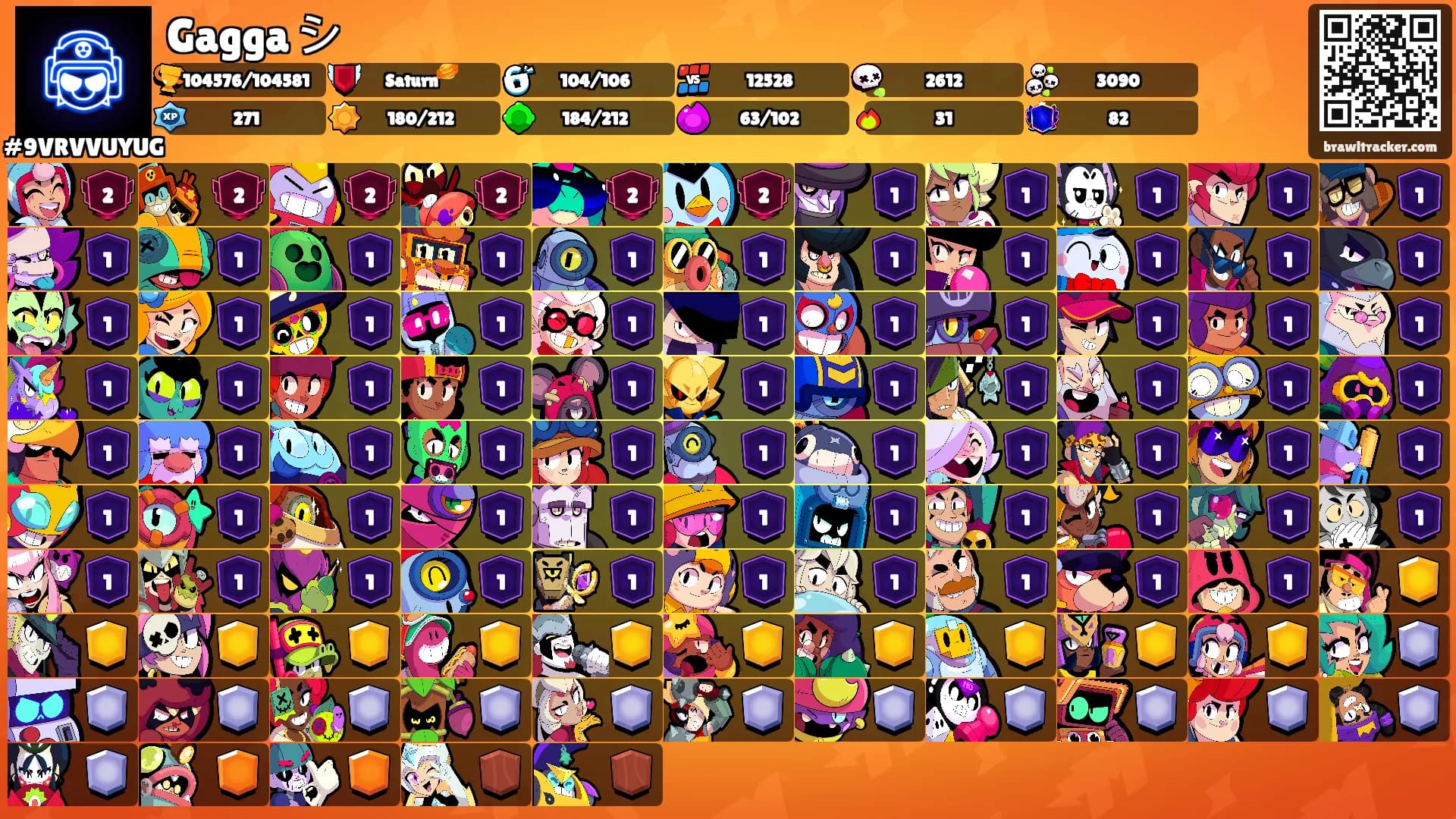 Gagga シ's Ranks