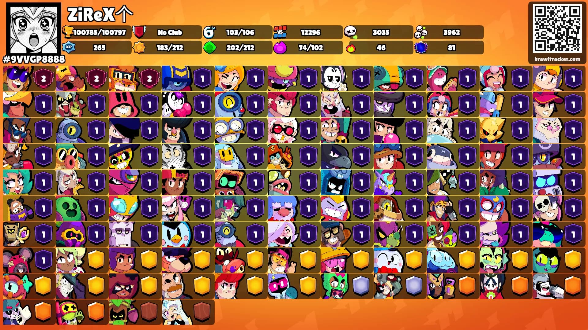 ZiReX个's Ranks