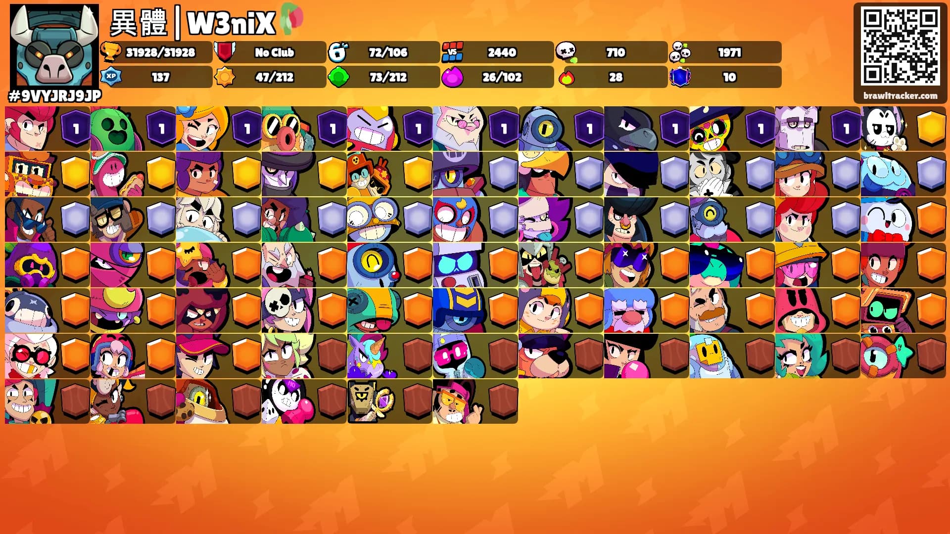 異體|W3niX🥀's Ranks
