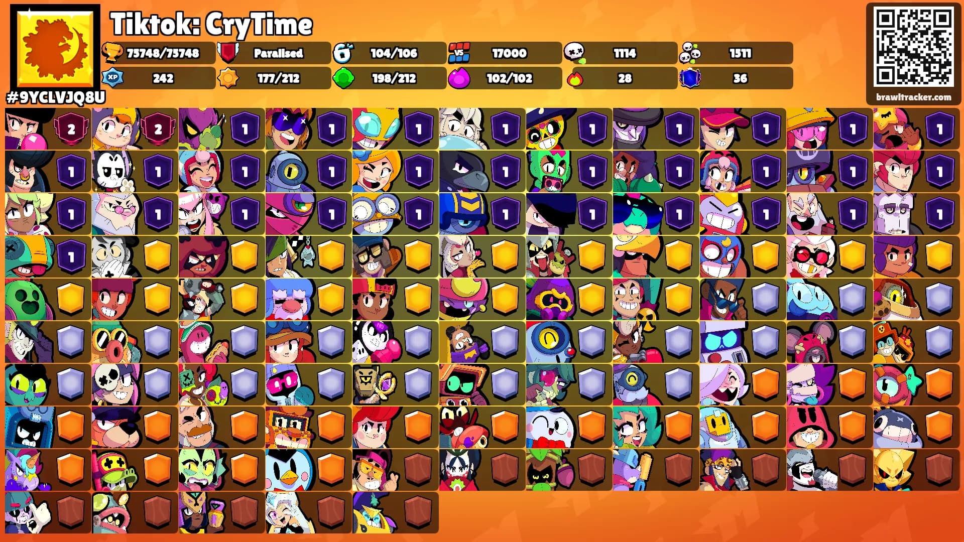 Tiktok: CryTime's Ranks