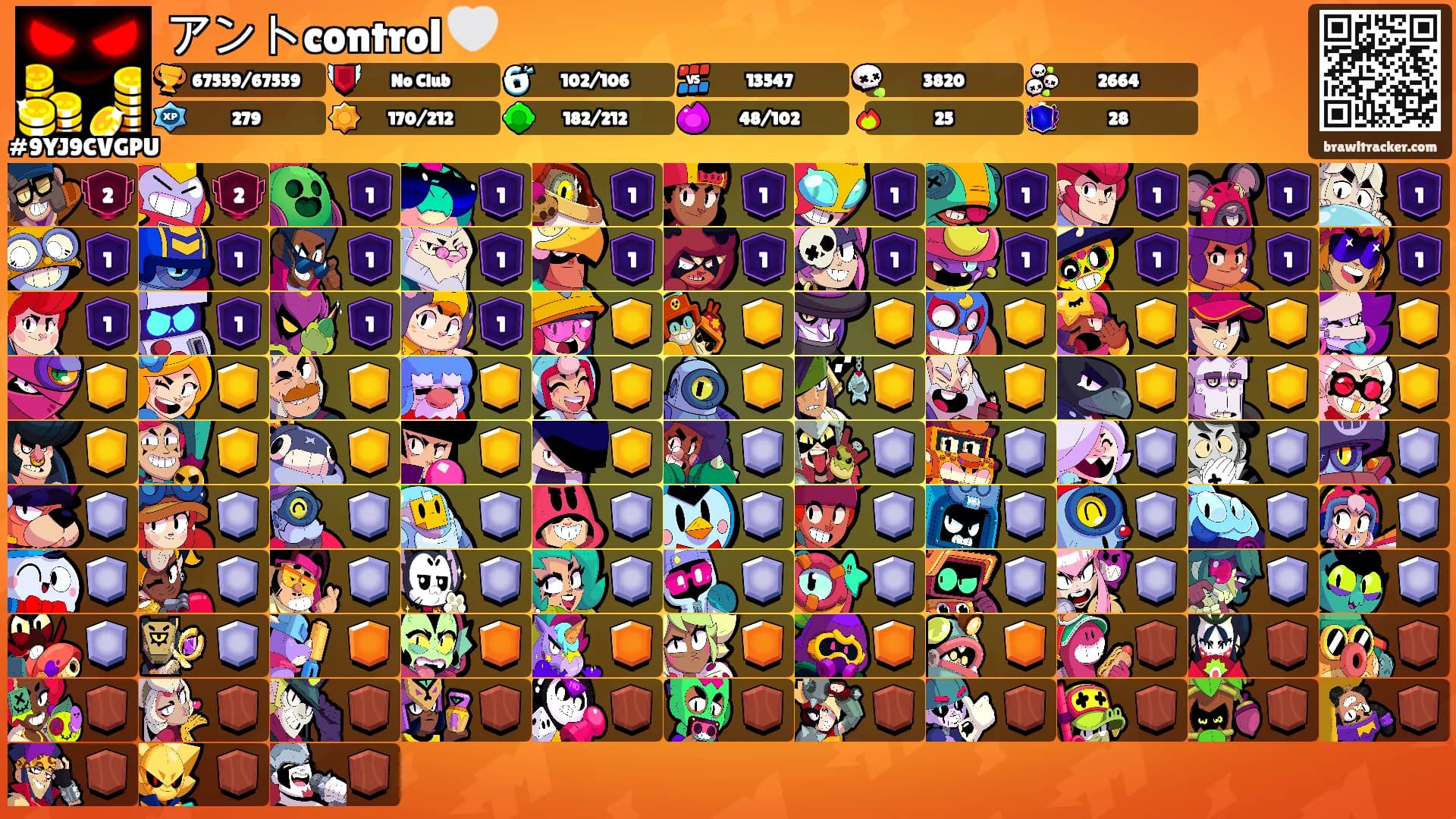 アントcontrol 🤍's Ranks