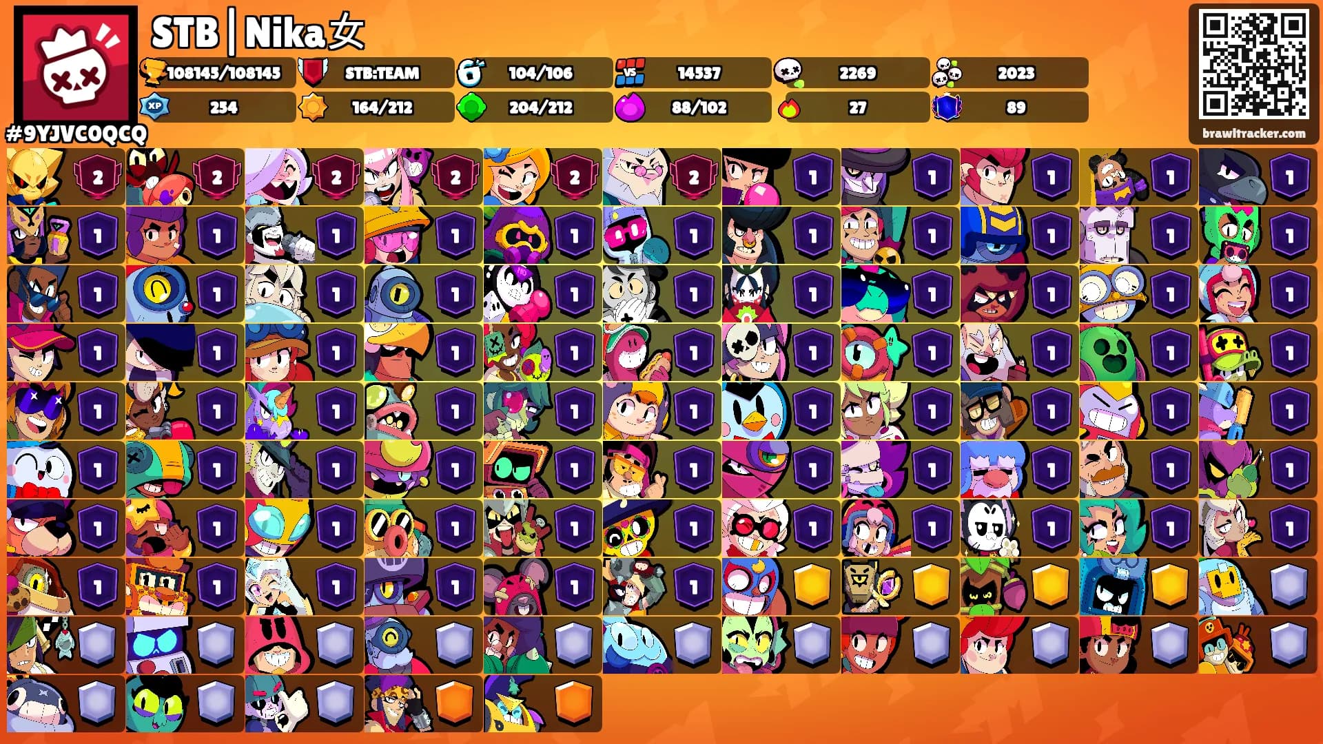 STB|Nika女's Ranks