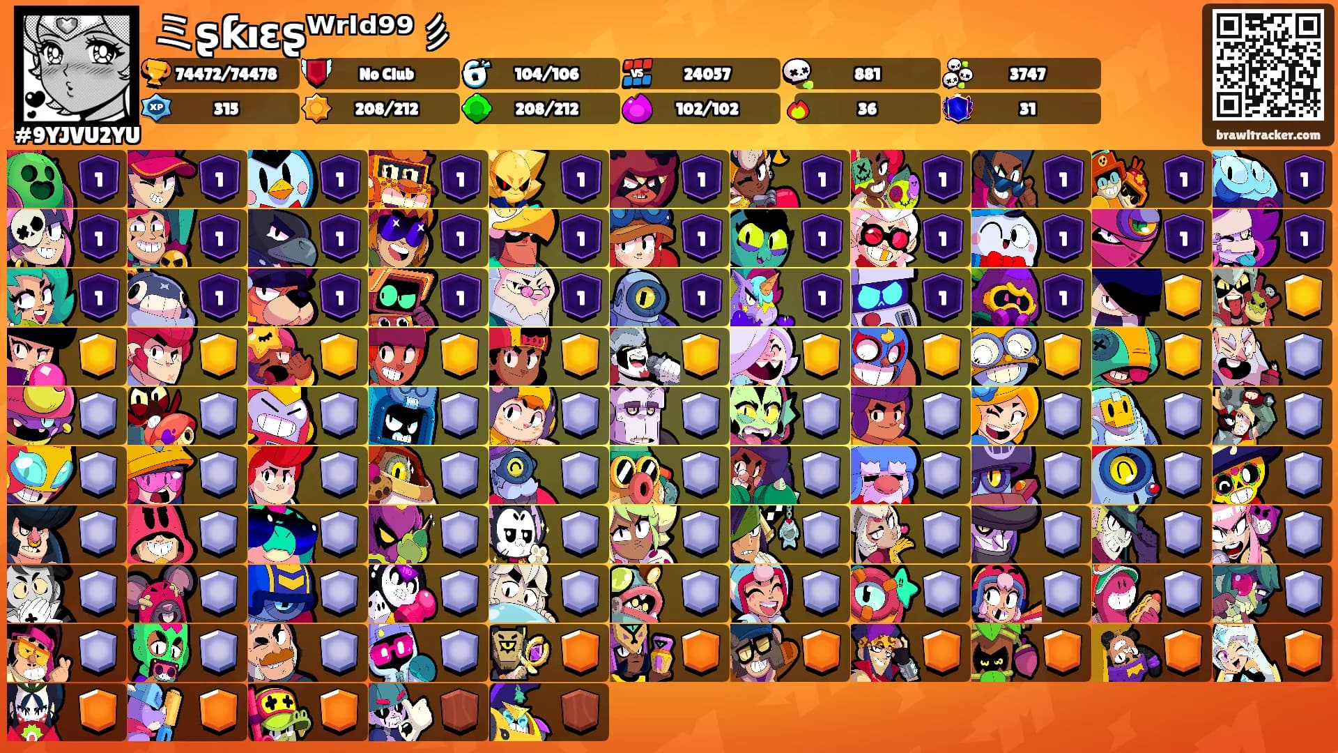 ミʂƙıɛʂᵂʳˡᵈ⁹⁹彡's Ranks