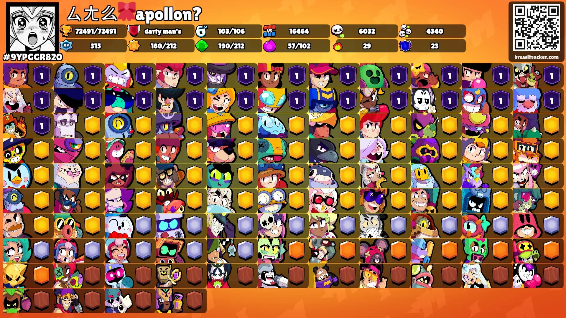 ㄙㄤ么🎀apollon?'s Ranks