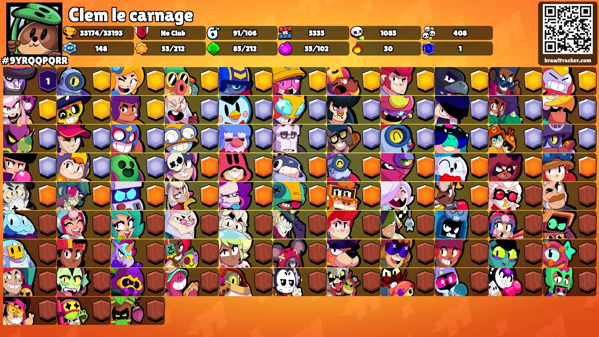 Clem le carnage's Ranks