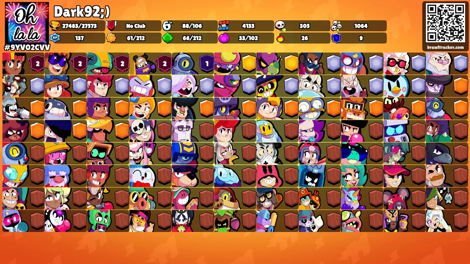 Dark92;)'s Ranks