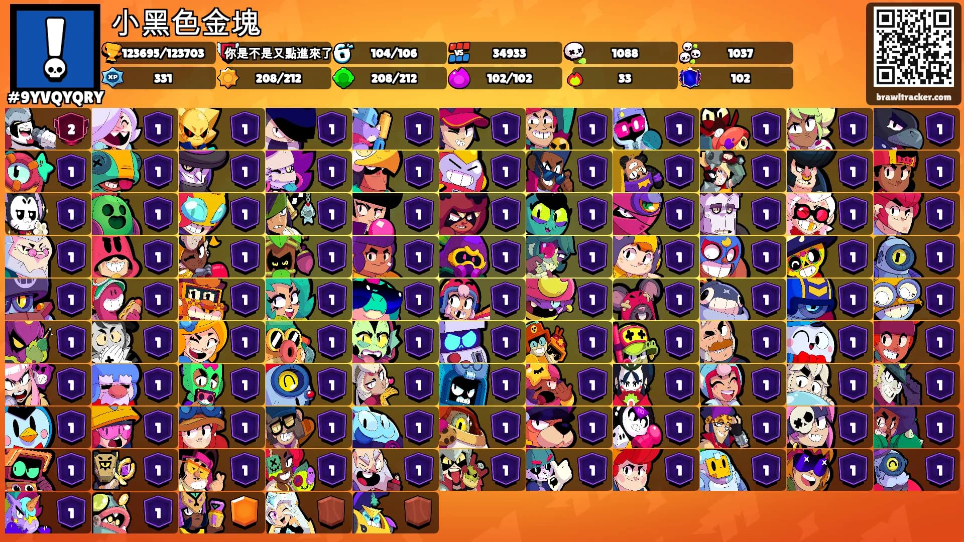 小黑色金塊's Ranks