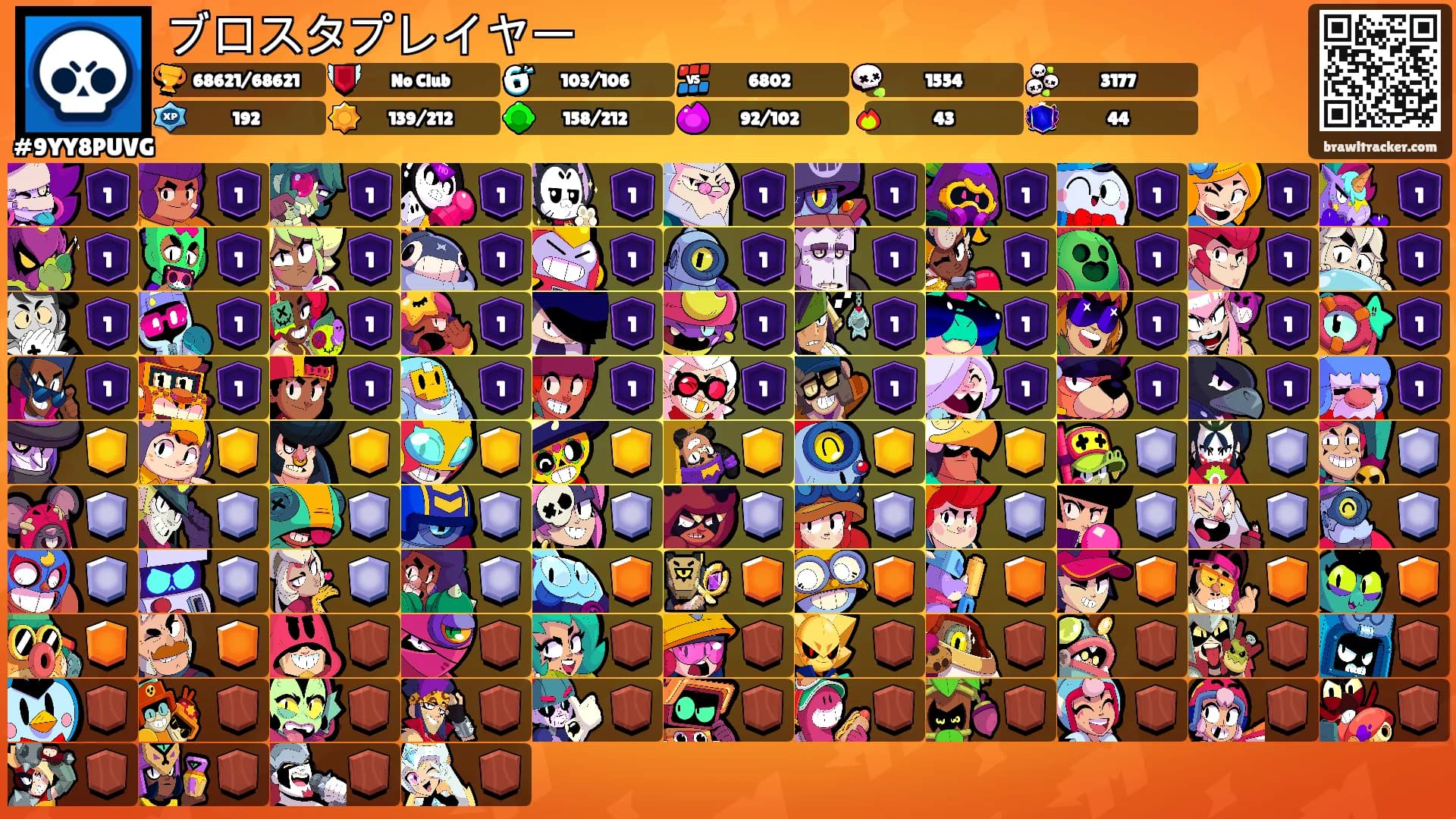 ブロスタプレイヤー's Ranks