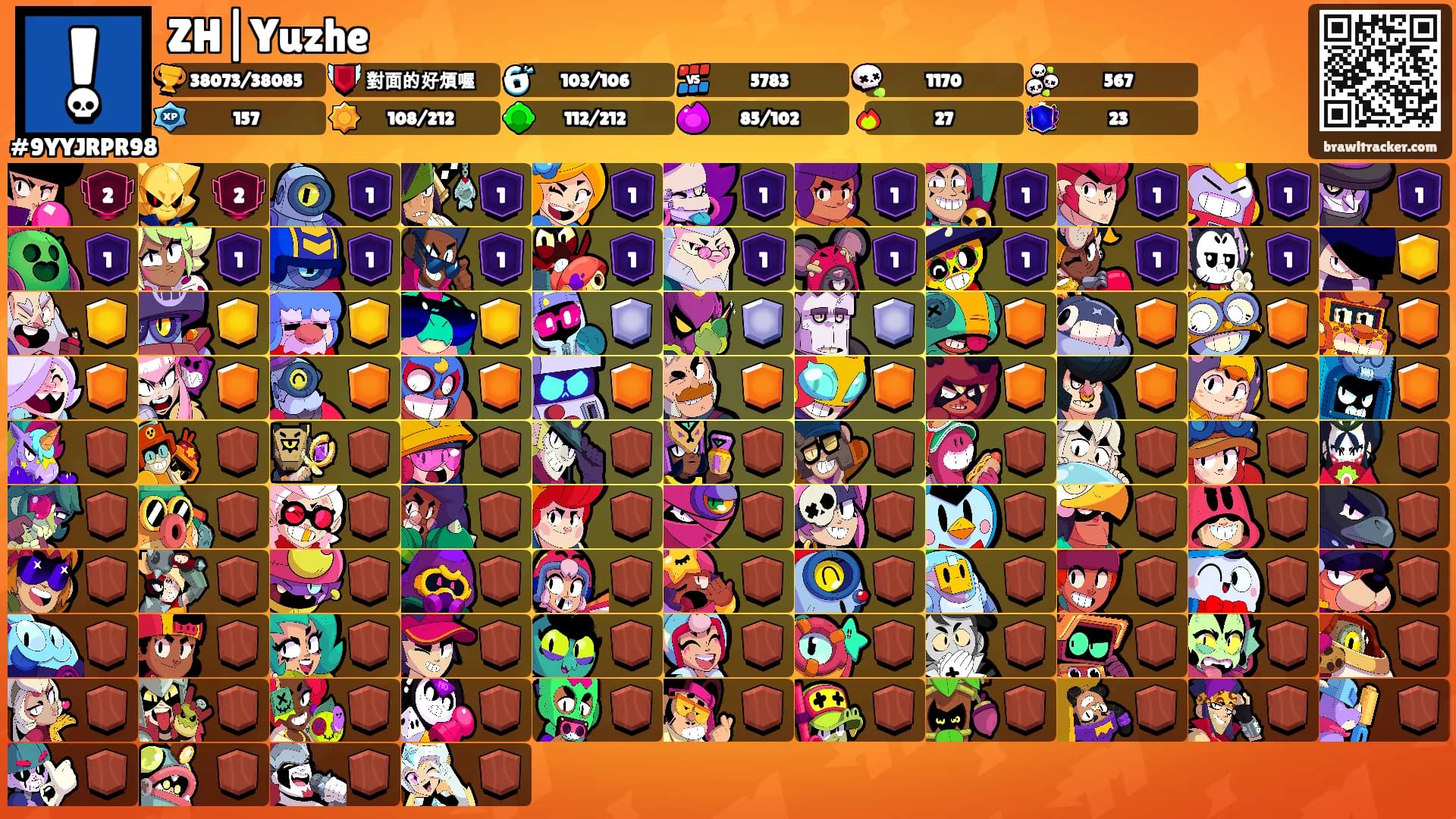 ZH|Yuzhe's Ranks