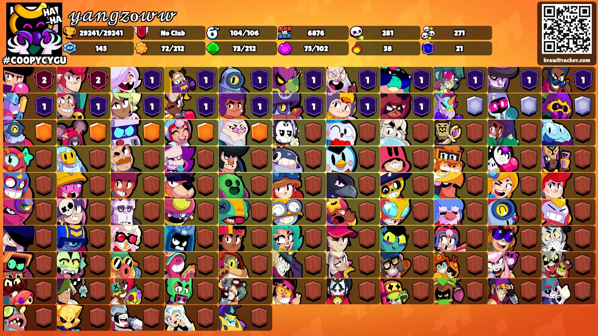 𝓎𝒶𝓃𝑔𝓏ℴ𝓌𝓌's Ranks