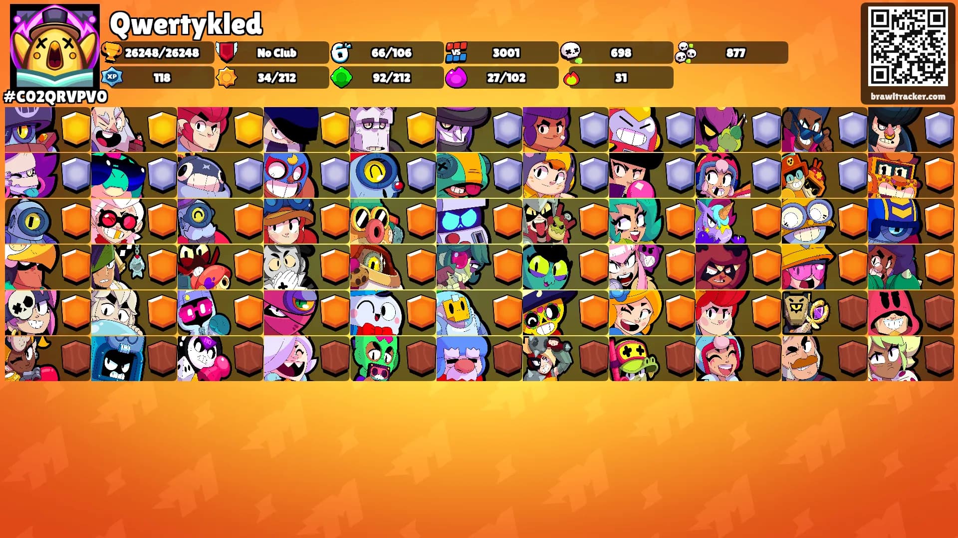 Qwertykled's Ranks